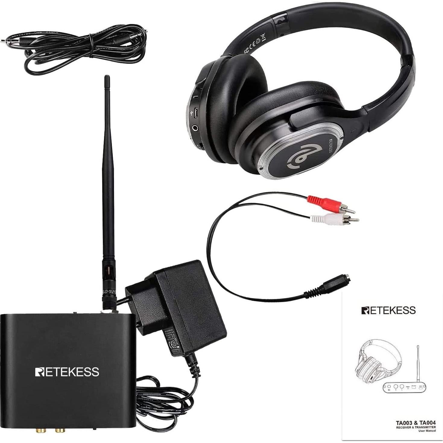 Auriculares Inalámbricos Retekess TA003 con Transmisor 300m