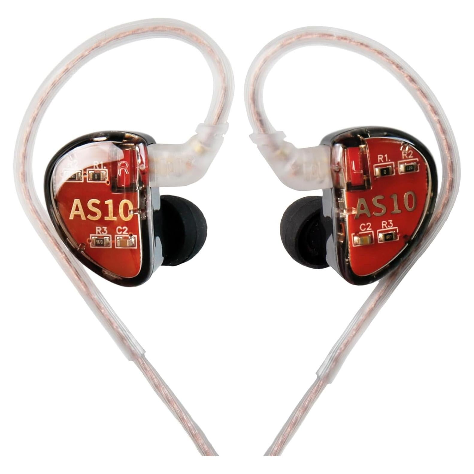 Auriculares KZ AS10 HiFi 5BA con Micrófono, Negro