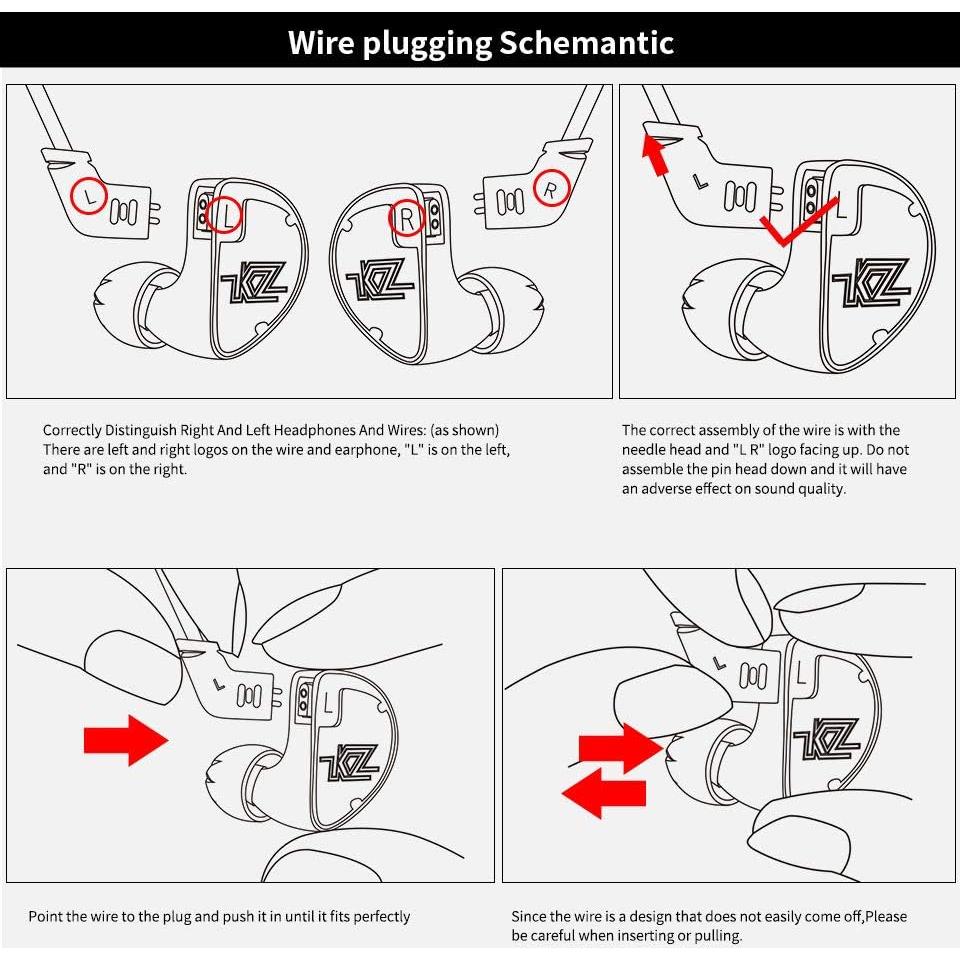 Auriculares KZ AS10 HiFi 5BA con Micrófono, Negro