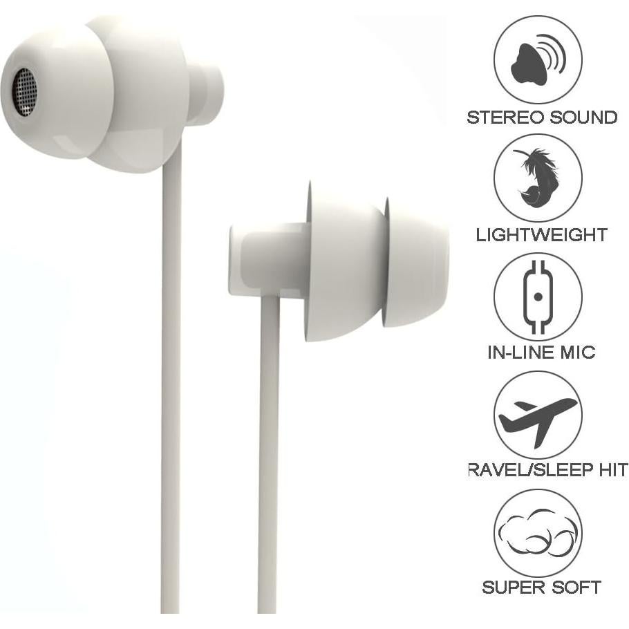 Auriculares Insonorizados Dingtai para Dormir 3.5mm Silicona