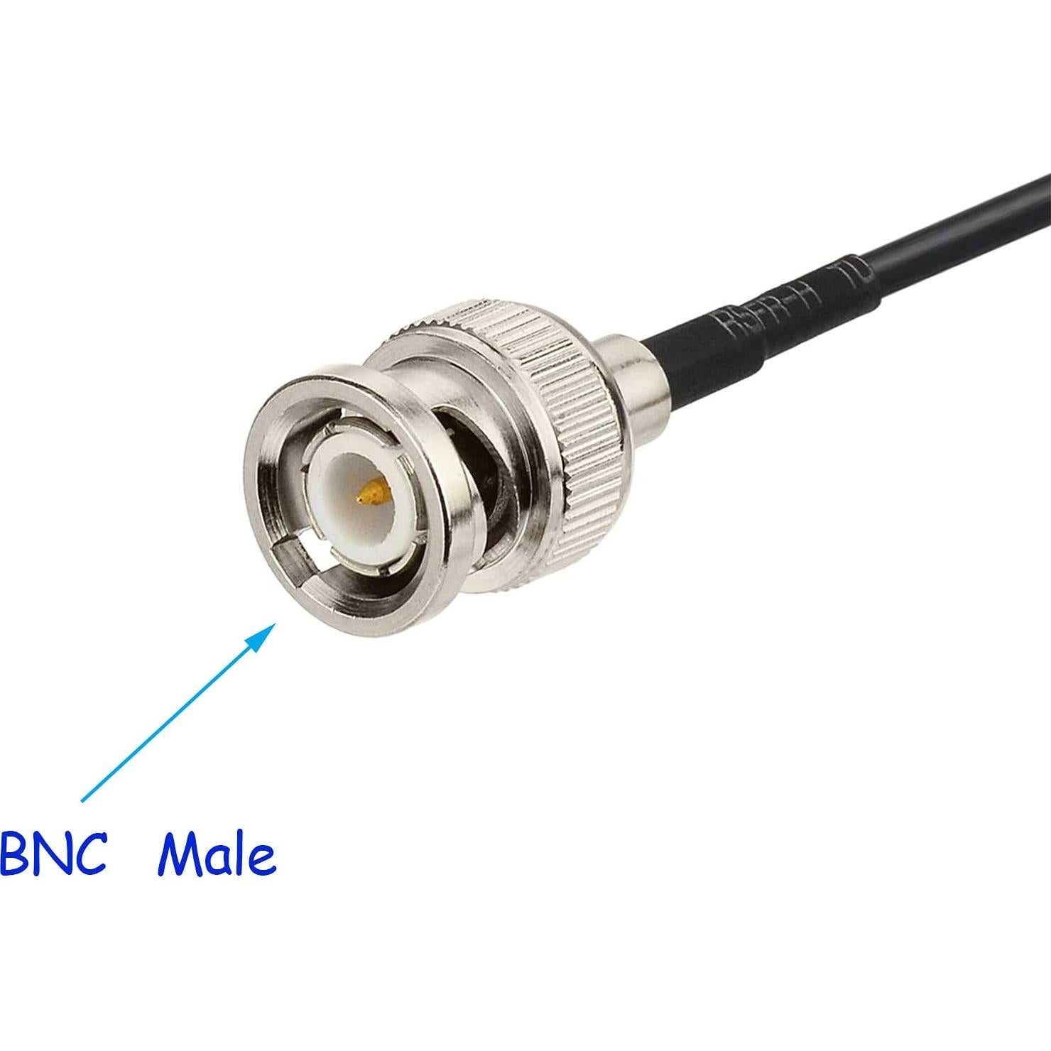 Antena de Escáner Bingfu BNC Macho 20-1300MHz Paquete de 2