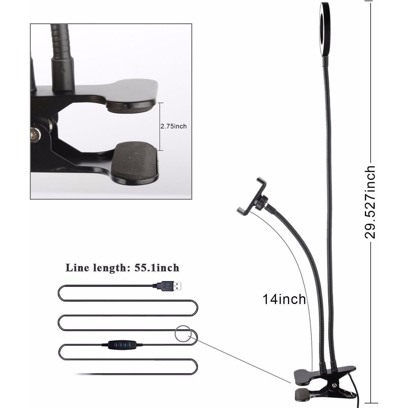 Anillo de Luz LED Sokani con Soporte para Teléfono Móvil