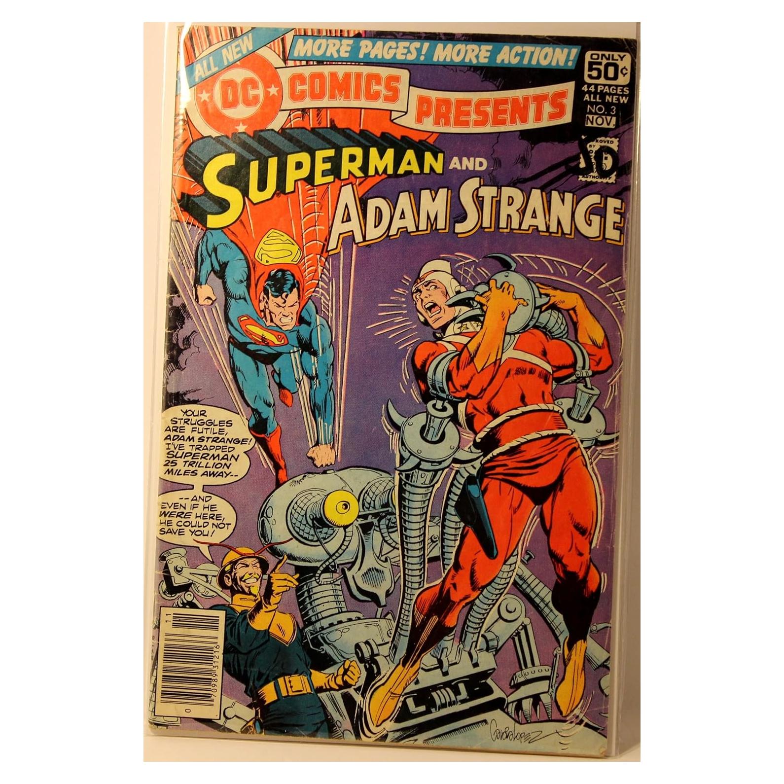 Cómic DC Comics Presents #3 Superman y Adam Strange 1978