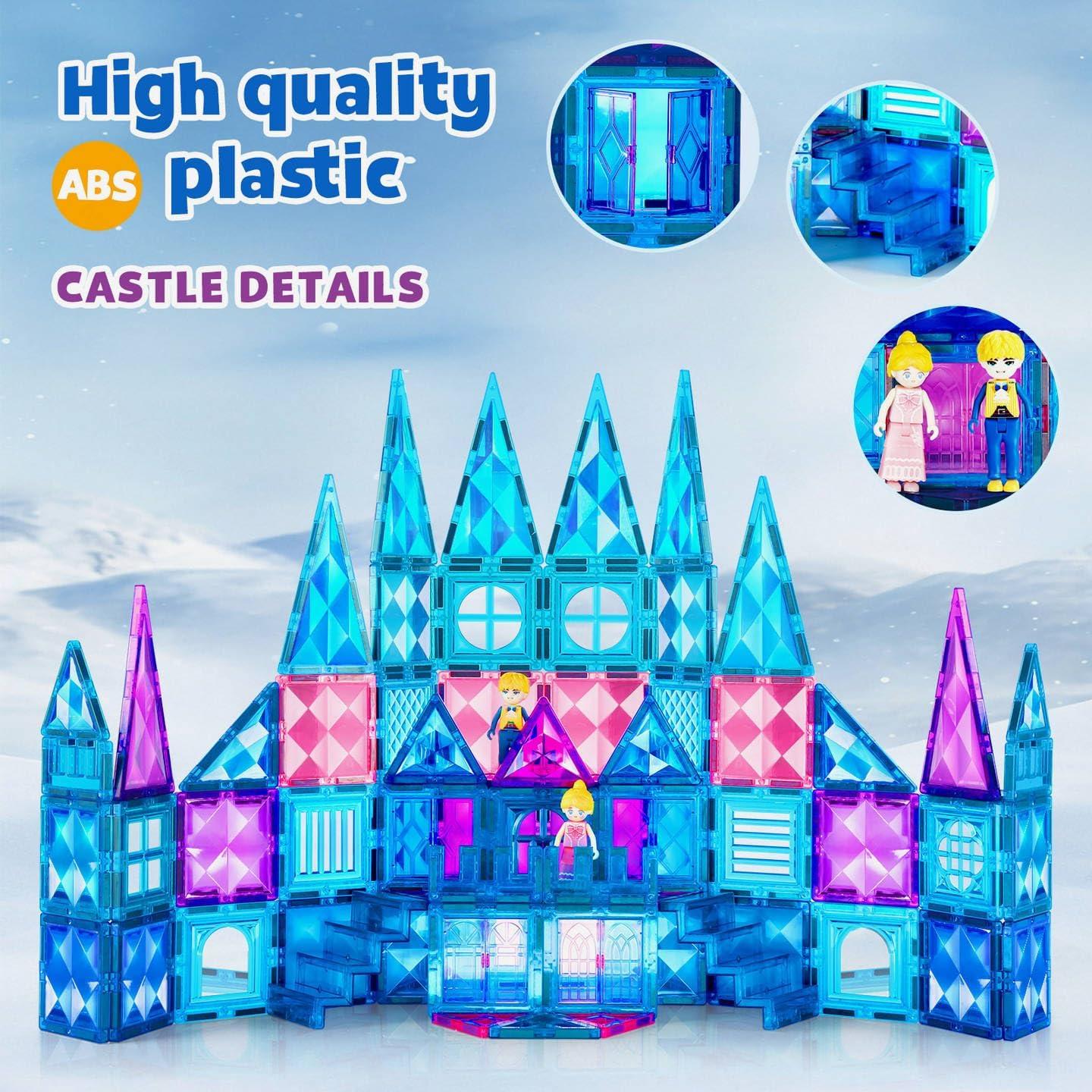 102 PCS Azulejos Magnéticos BENOKER Castillo de Hielo 3D