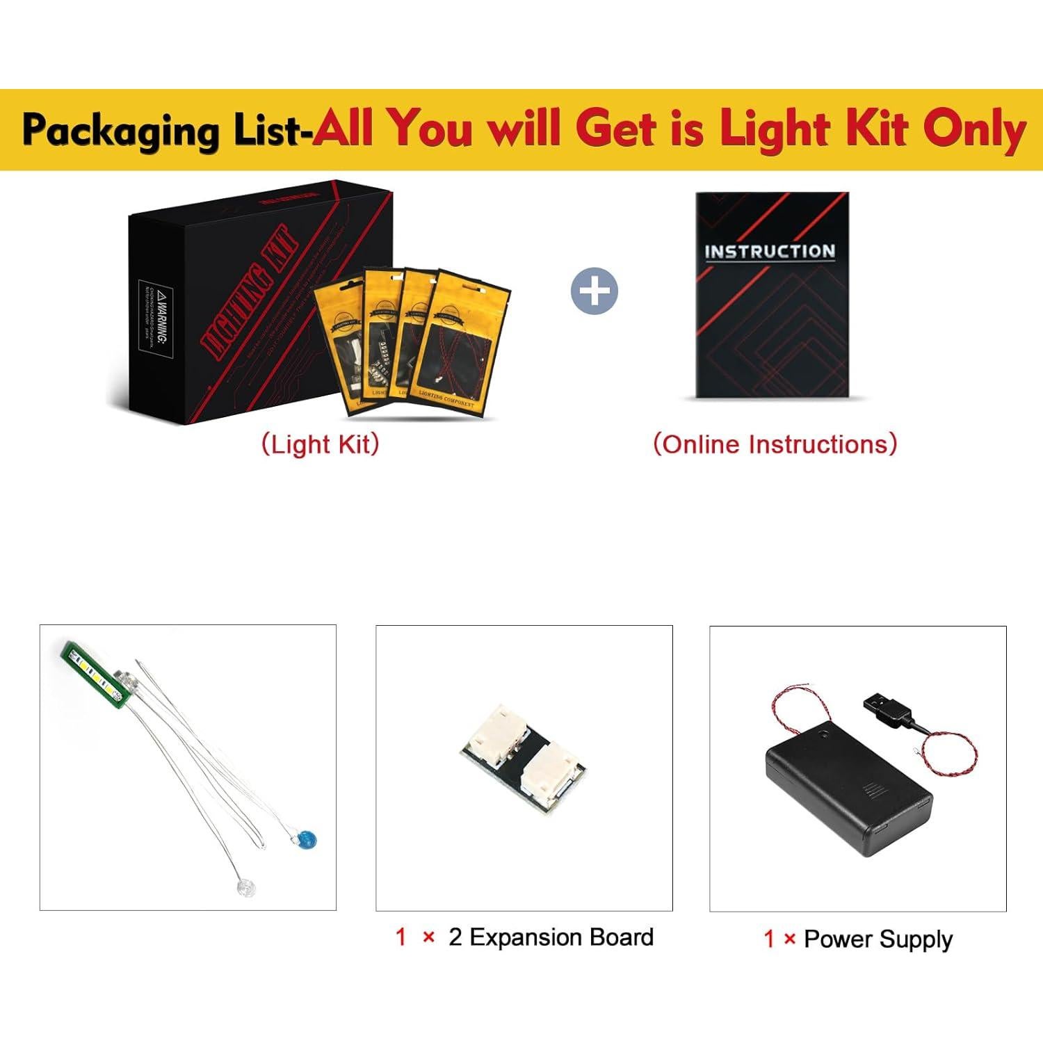 Kit de Luz BrickBling para Lego Casa de la Tortuga 21254