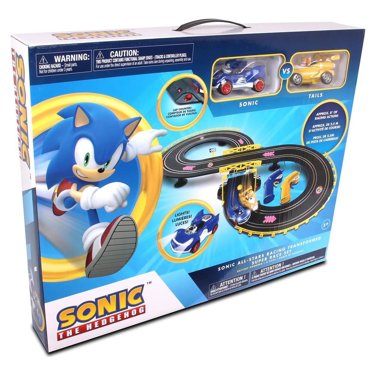 Set de Coche de Carreras RC Sonic y Tails NKOK 2.44m