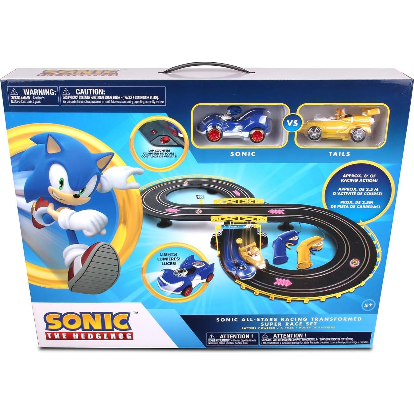 Set de Coche de Carreras RC Sonic y Tails NKOK 2.44m