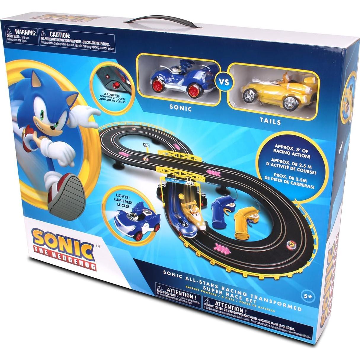 Set de Coche de Carreras RC Sonic y Tails NKOK 2.44m