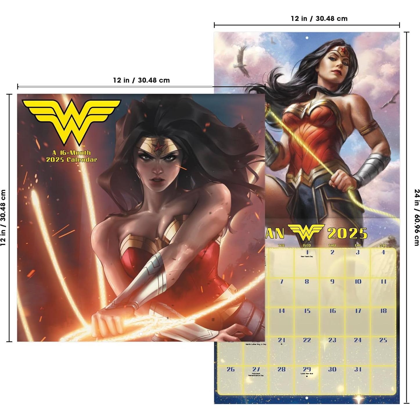 2025 DC Comics Wonder Woman Wall Calendar