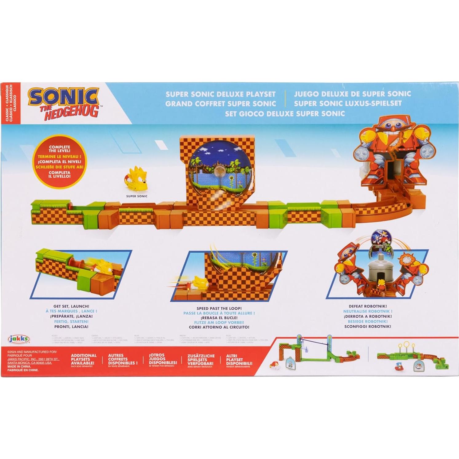 Playset Deluxe Sonic The Hedgehog con figura Super Sonic