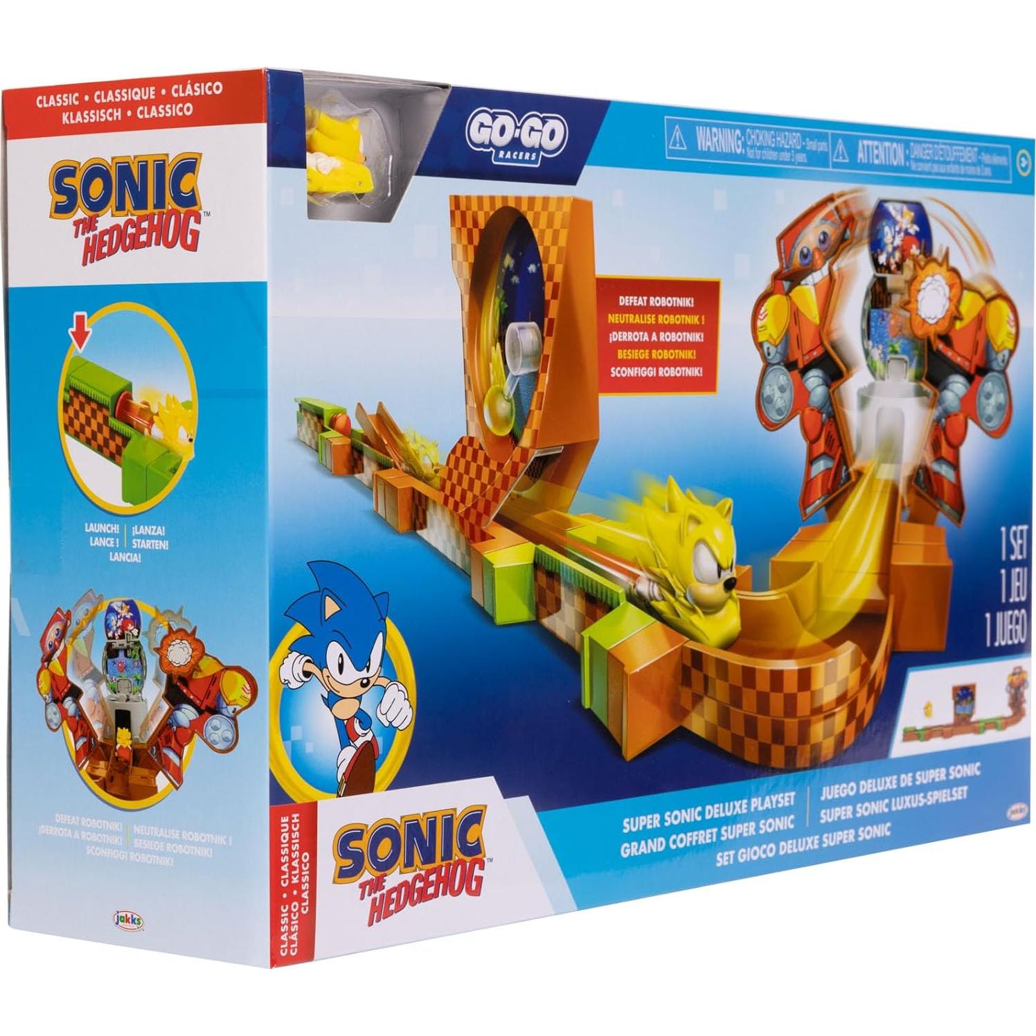 Playset Deluxe Sonic The Hedgehog con figura Super Sonic