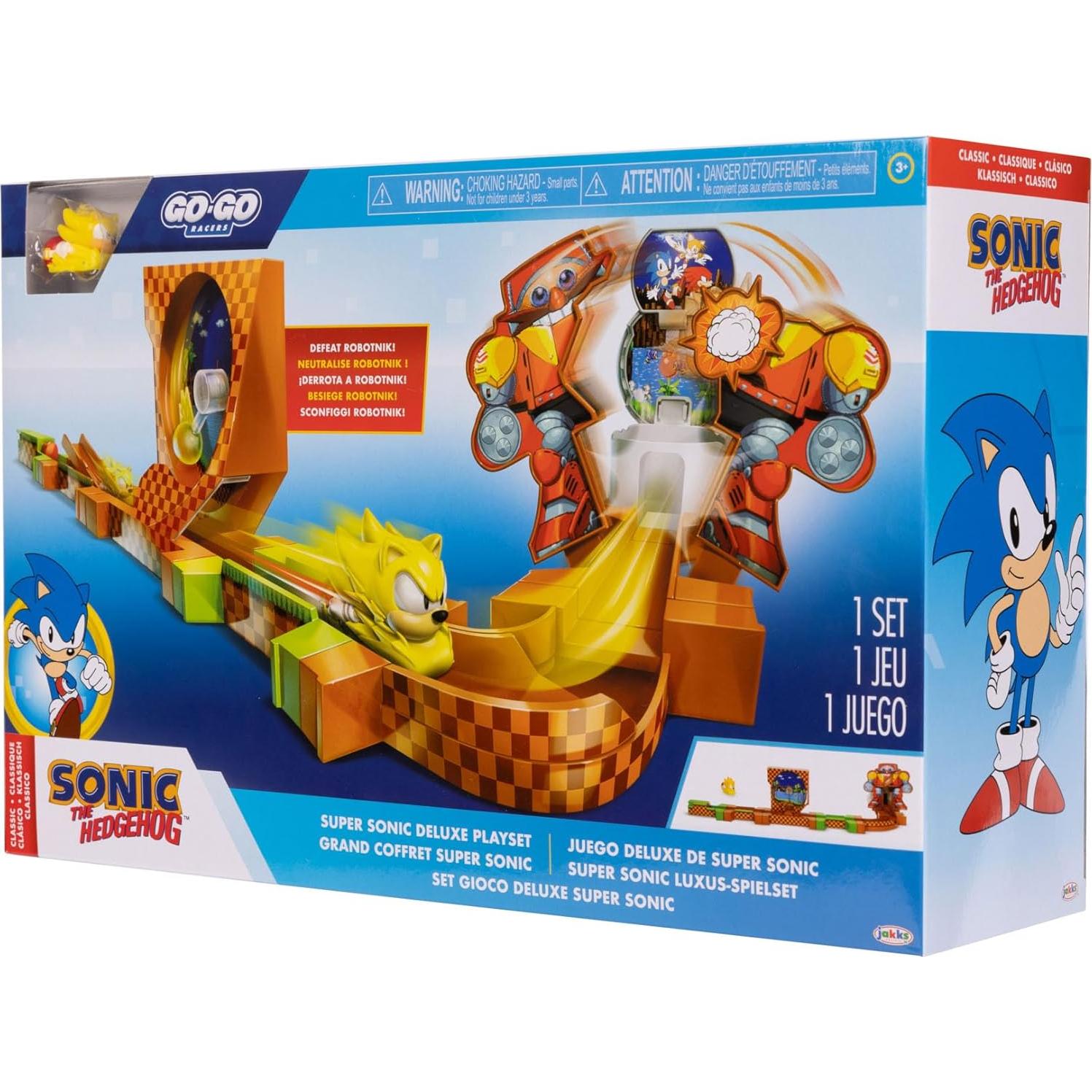 Playset Deluxe Sonic The Hedgehog con figura Super Sonic
