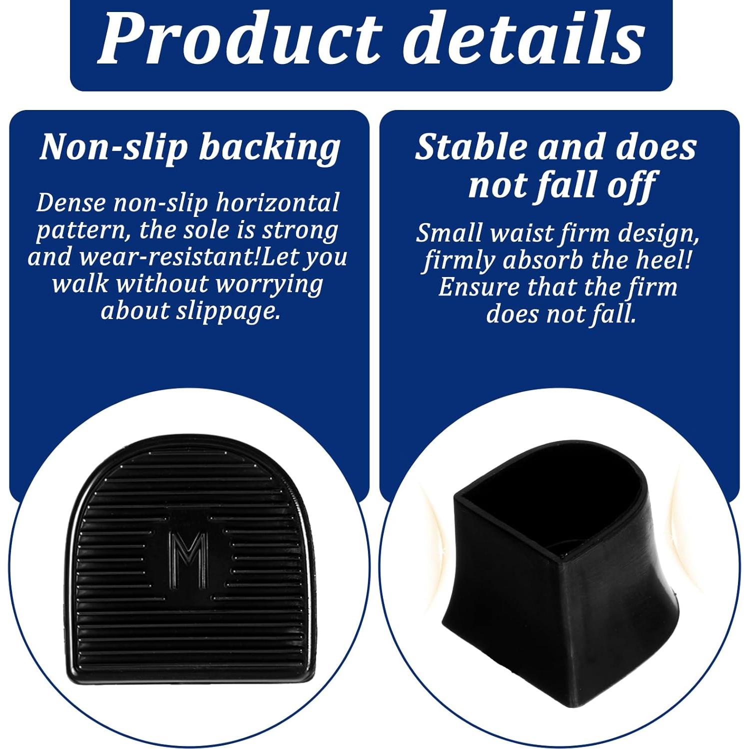 12 Pares de Protectores de Tacón Alto TIESOME - Antideslizantes