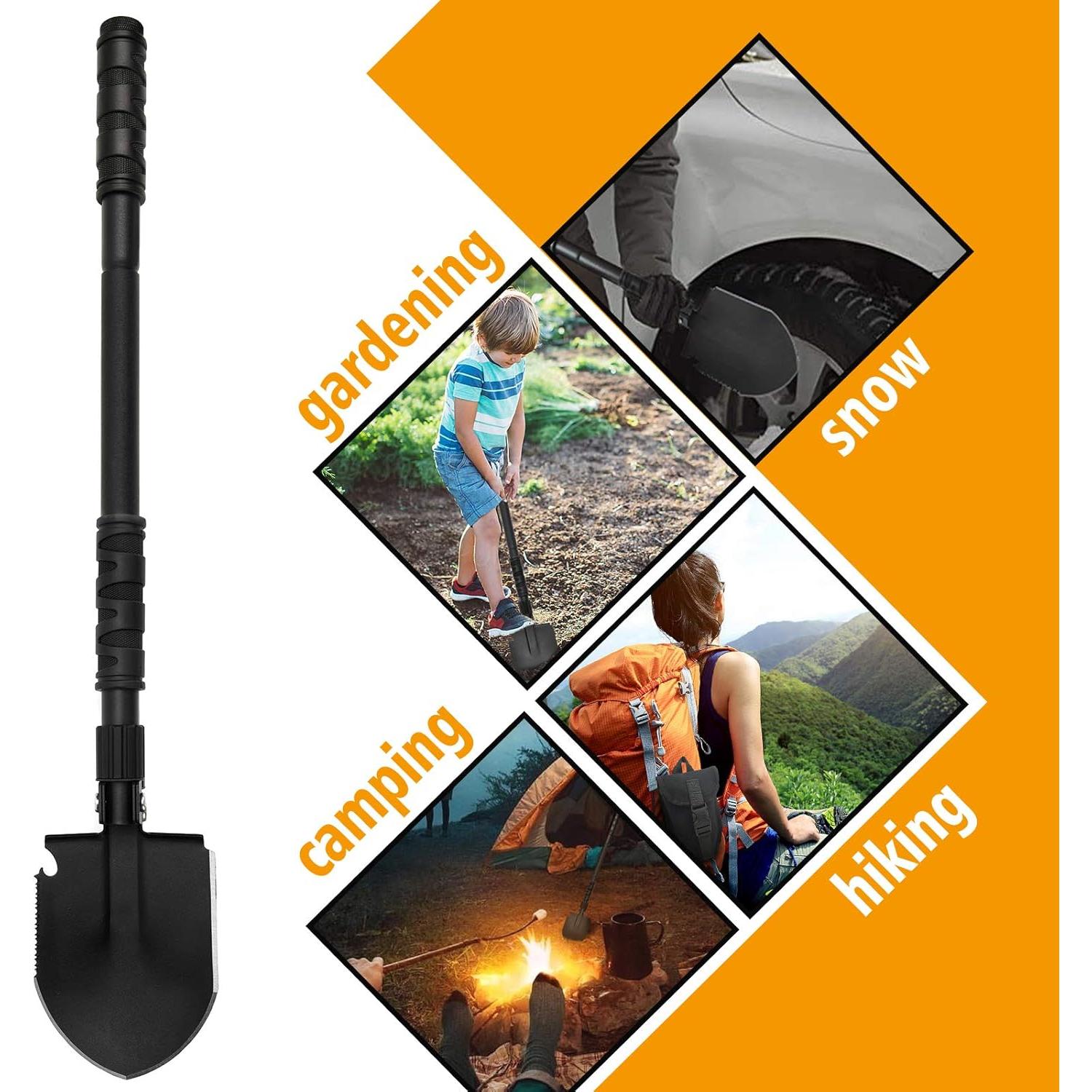 Pala Plegable FullLit 61.5 cm Multiherramienta de Supervivencia