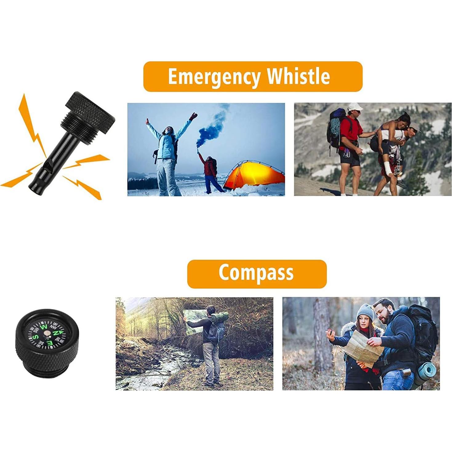 Pala Plegable FullLit 61.5 cm Multiherramienta de Supervivencia