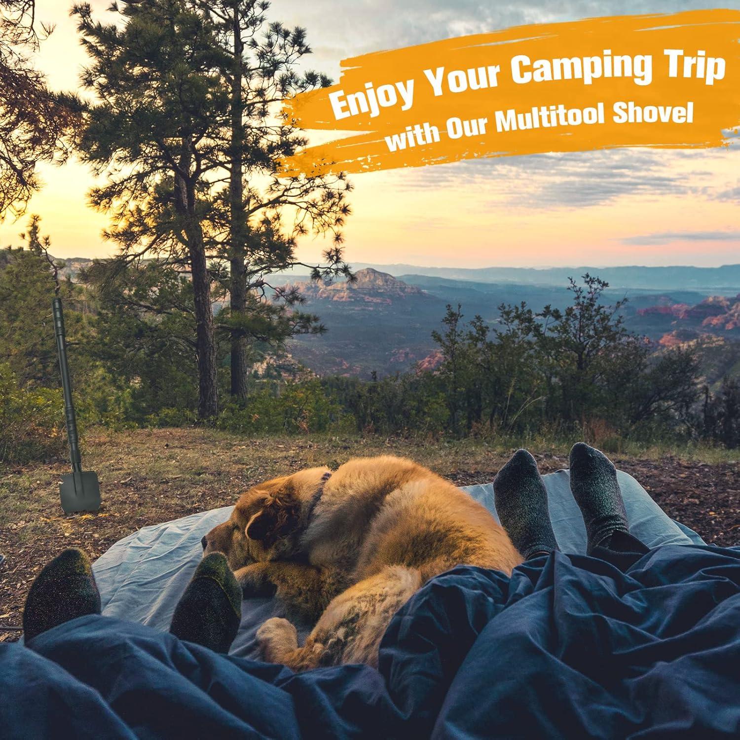 Pala Plegable FullLit 61.5 cm Multiherramienta de Supervivencia