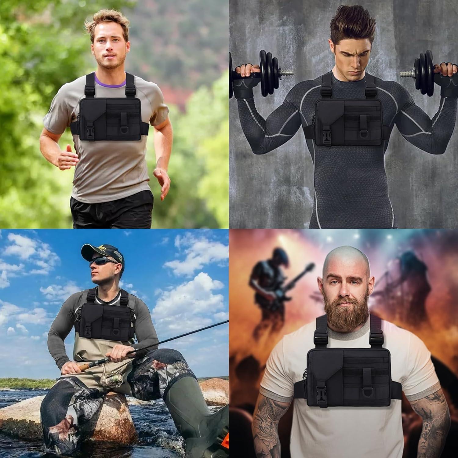 Bolsa de Pecho Compacta JECOLOS Resistente al Agua 24x18cm