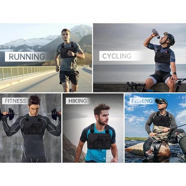 Bolsa de Pecho Compacta JECOLOS Resistente al Agua 24x18cm