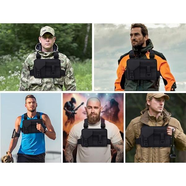 Bolsa de Pecho Compacta JECOLOS Resistente al Agua 24x18cm