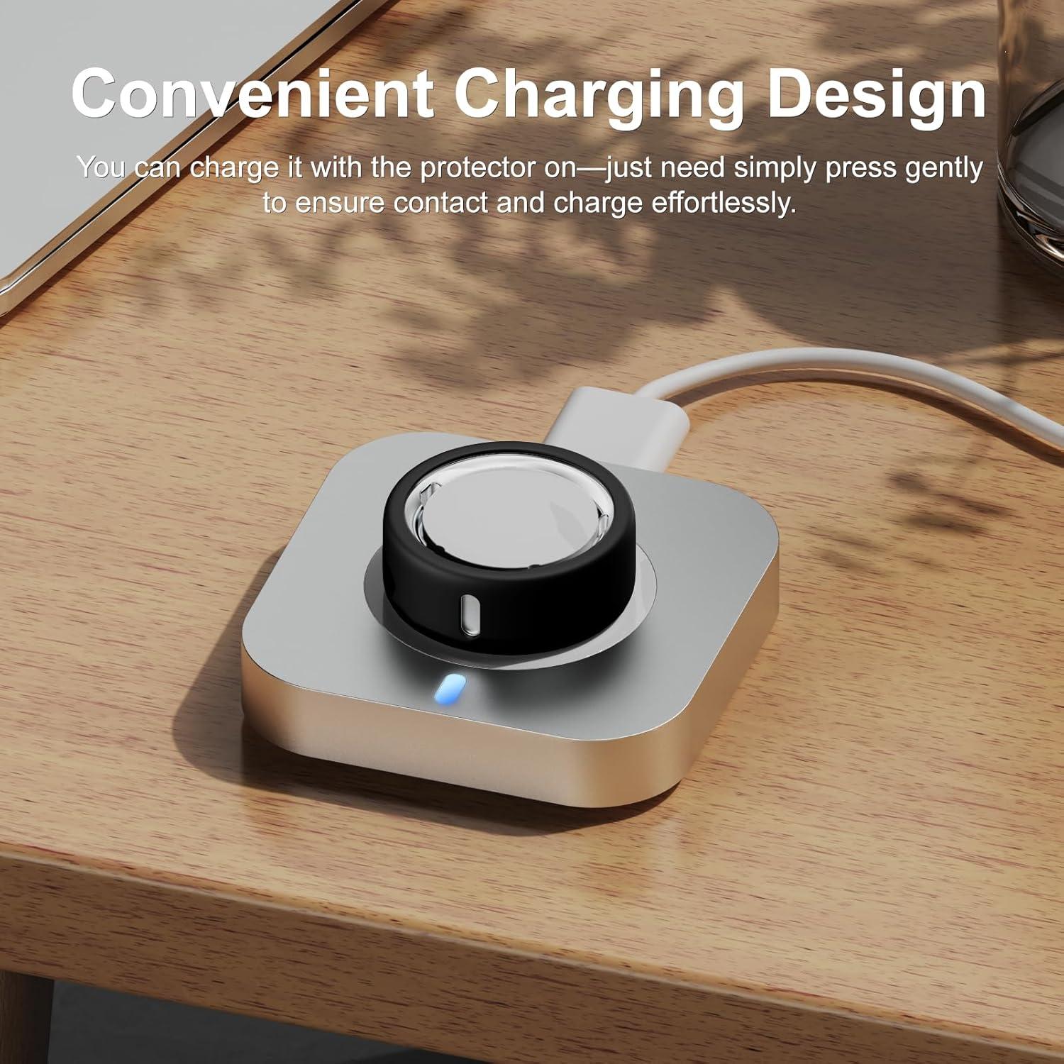 Paquete de 4 fundas TPU para Oura Ring Gen 4 y Gen 3 - Negro