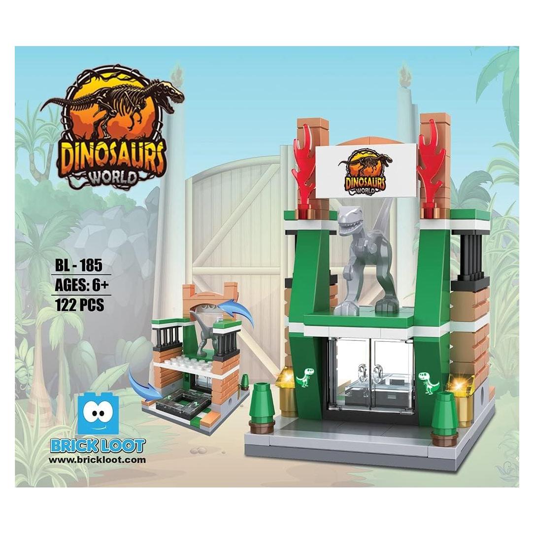 Set Mini Ciudad Mundo Dinosaurio Brick Loot 122 Piezas