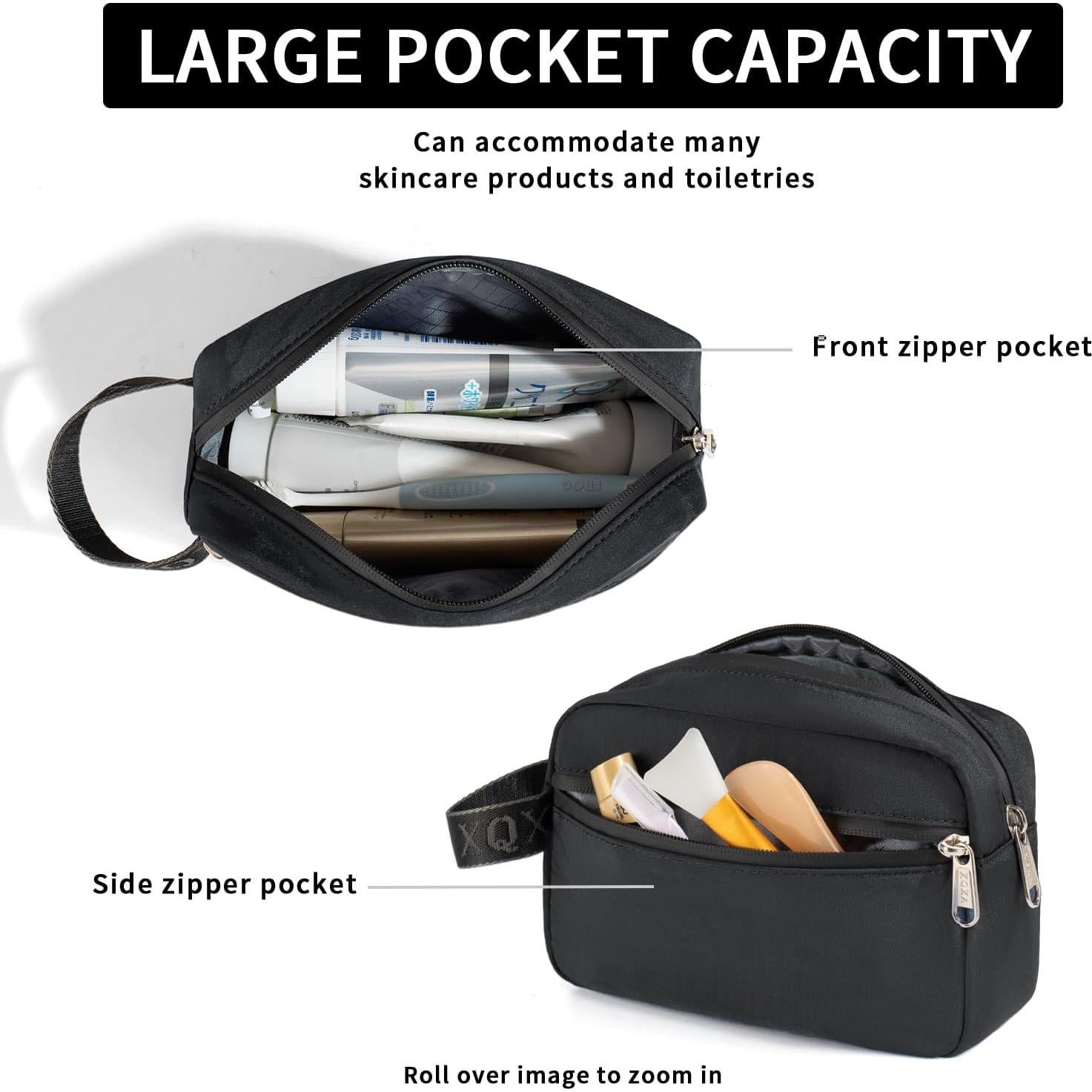 Bolsa de Aseo XQXA Unisex Resistente al Agua 20.3x13.7cm