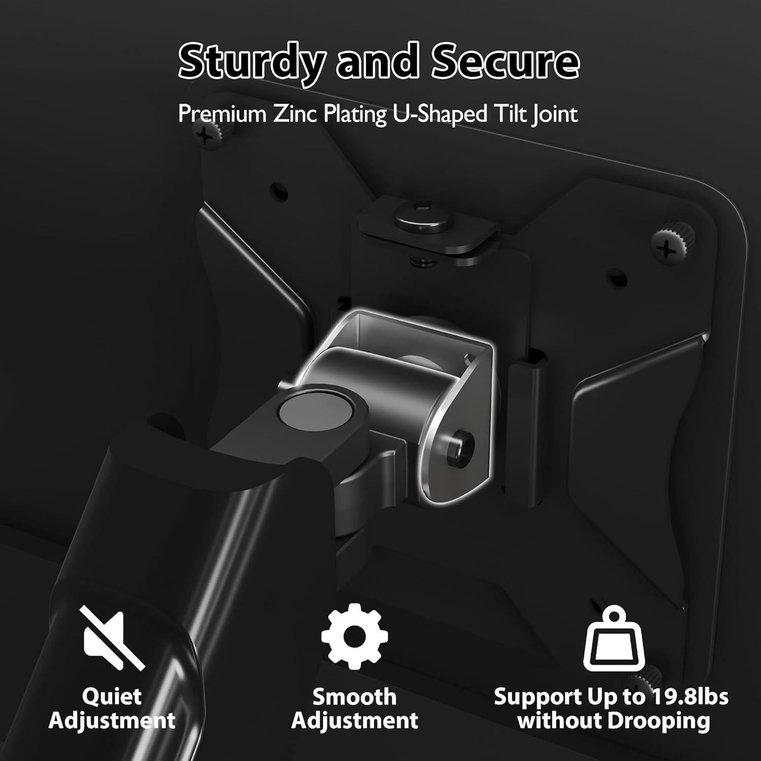 Soporte de Pared Doble Monitor BONTEC 13-32" Ajustable 9kg