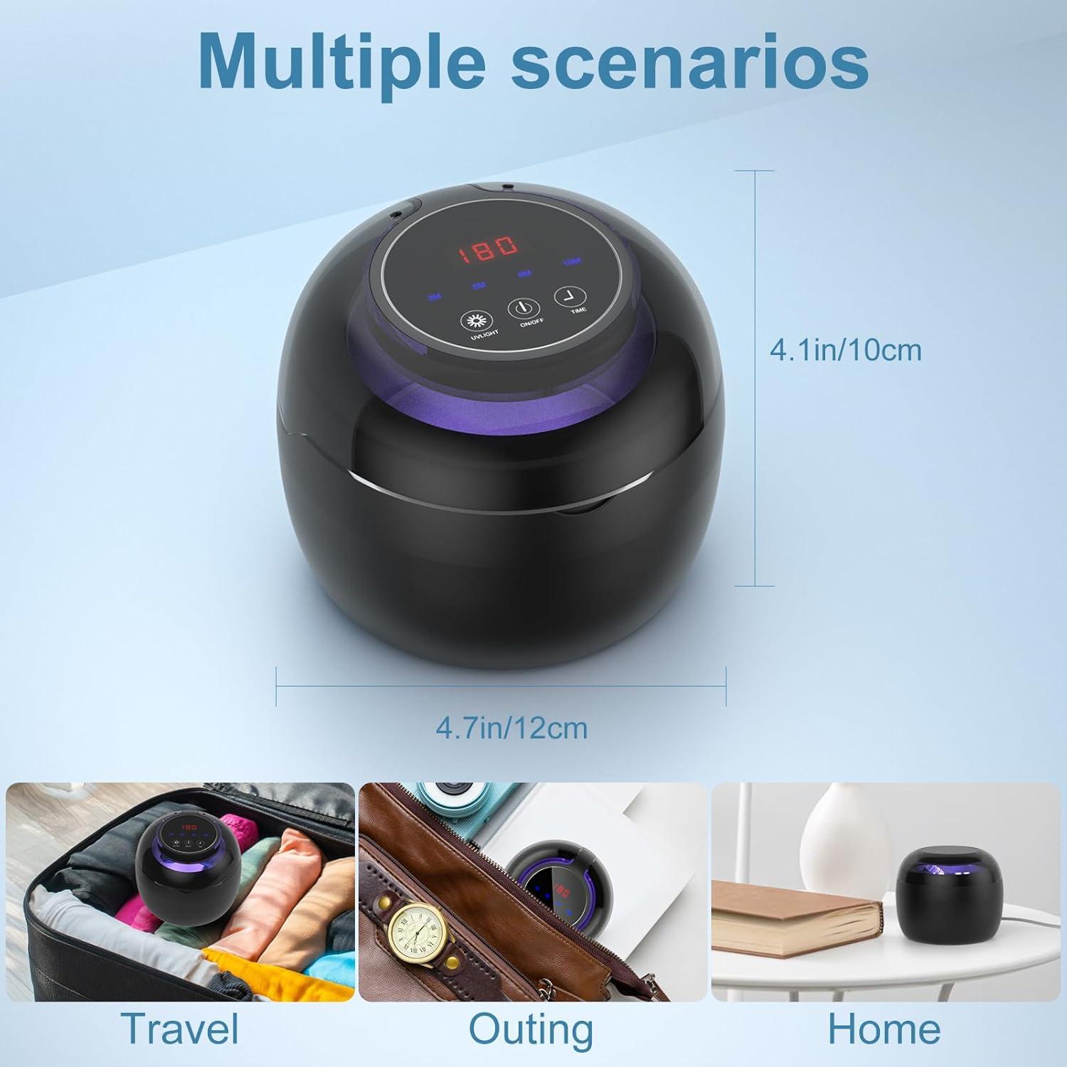 Limpiadora Ultrasónica Neatevday 250ml 50kHz 4 Modos Negra