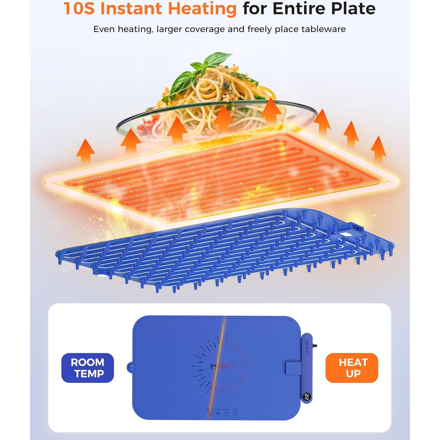 Alfombrilla Calentadora de Comida LNNIW 65.5x36.8cm 420W