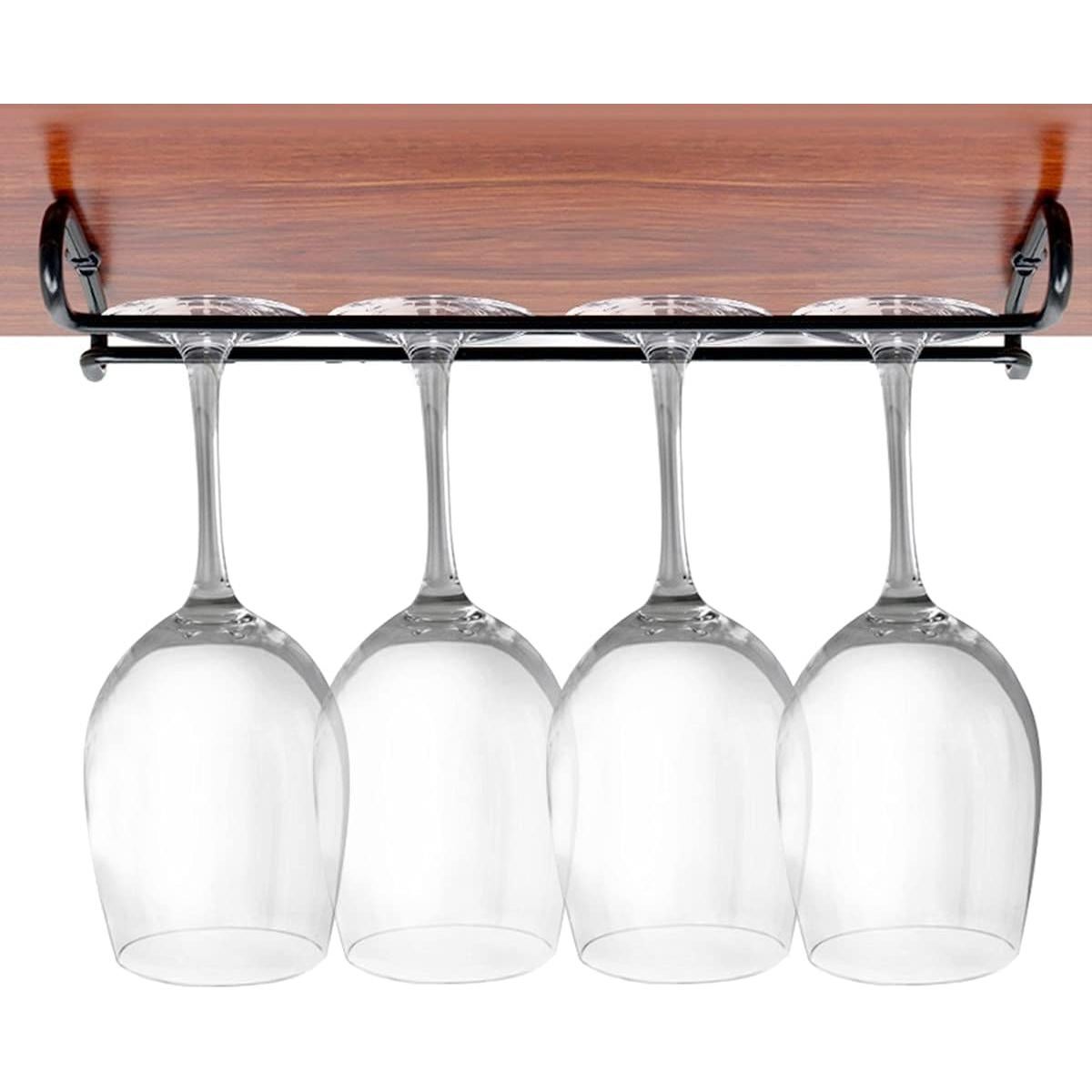 Juego de 2 Soportes para Copas de Vino GeLive Bajo Gabinete