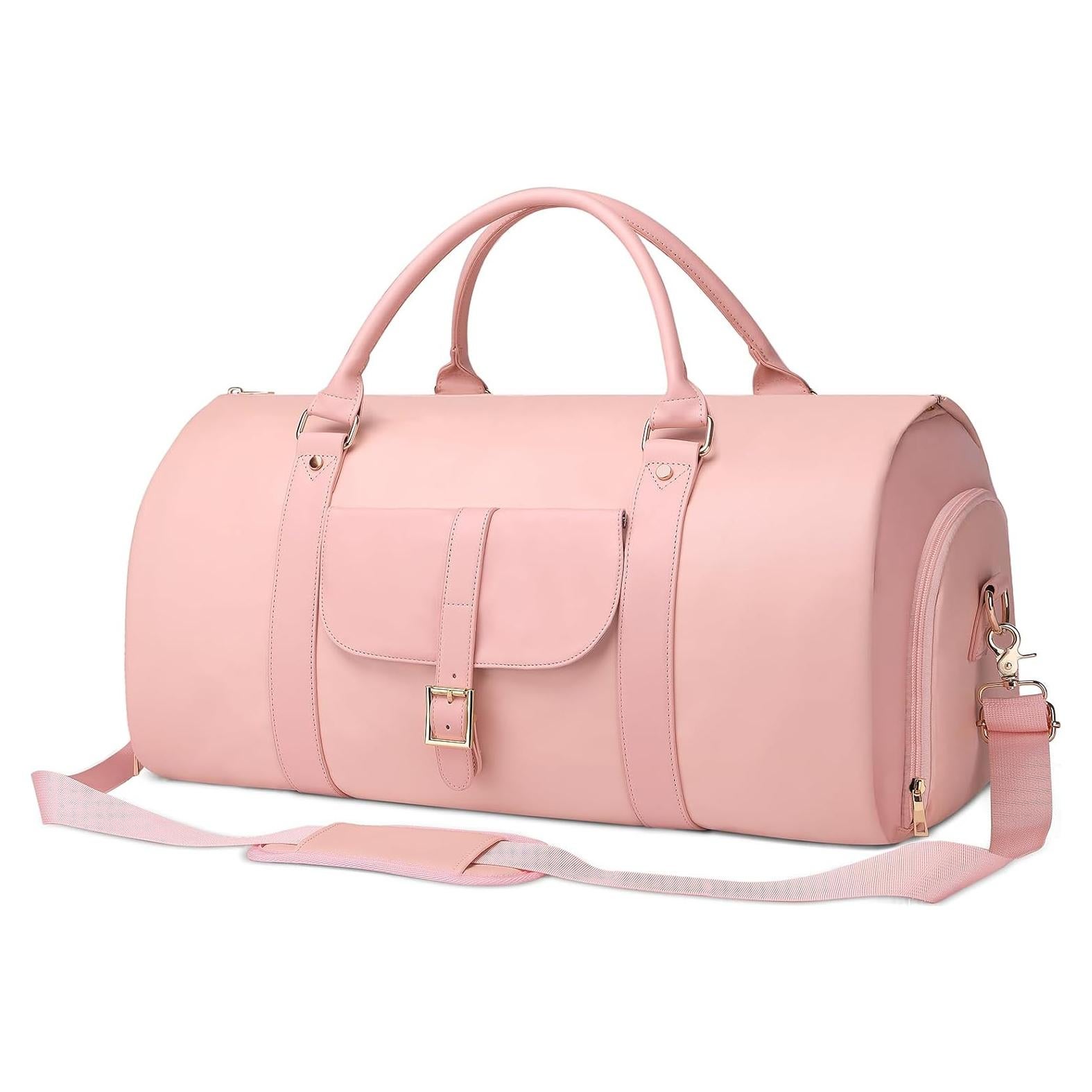 Bolsa Duffle Convertible BOLOSTA Rosa 52L para Ropa y Zapatos