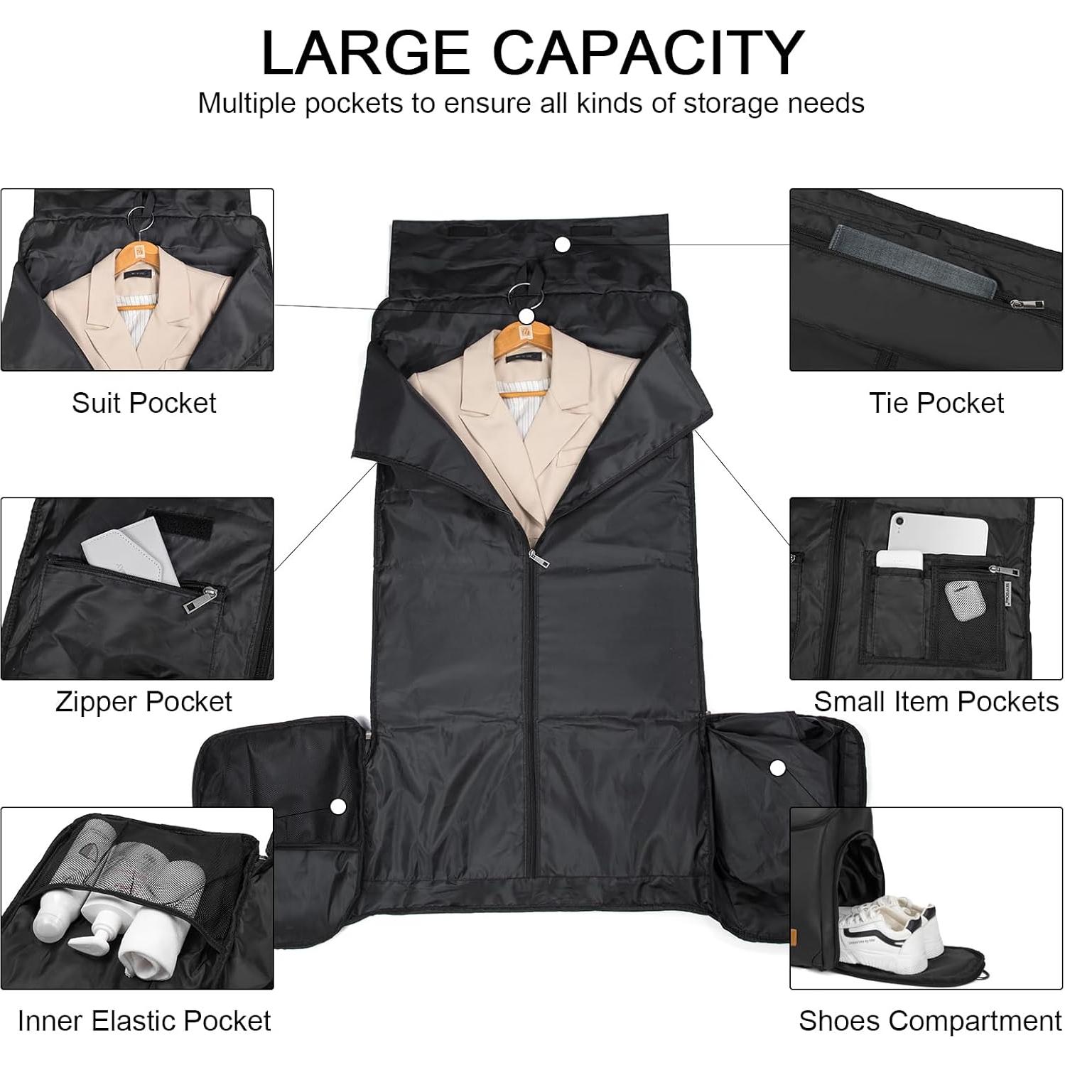 Bolsa de Ropa Seyfocnia 4 en 1 para Viaje Unisex 45L