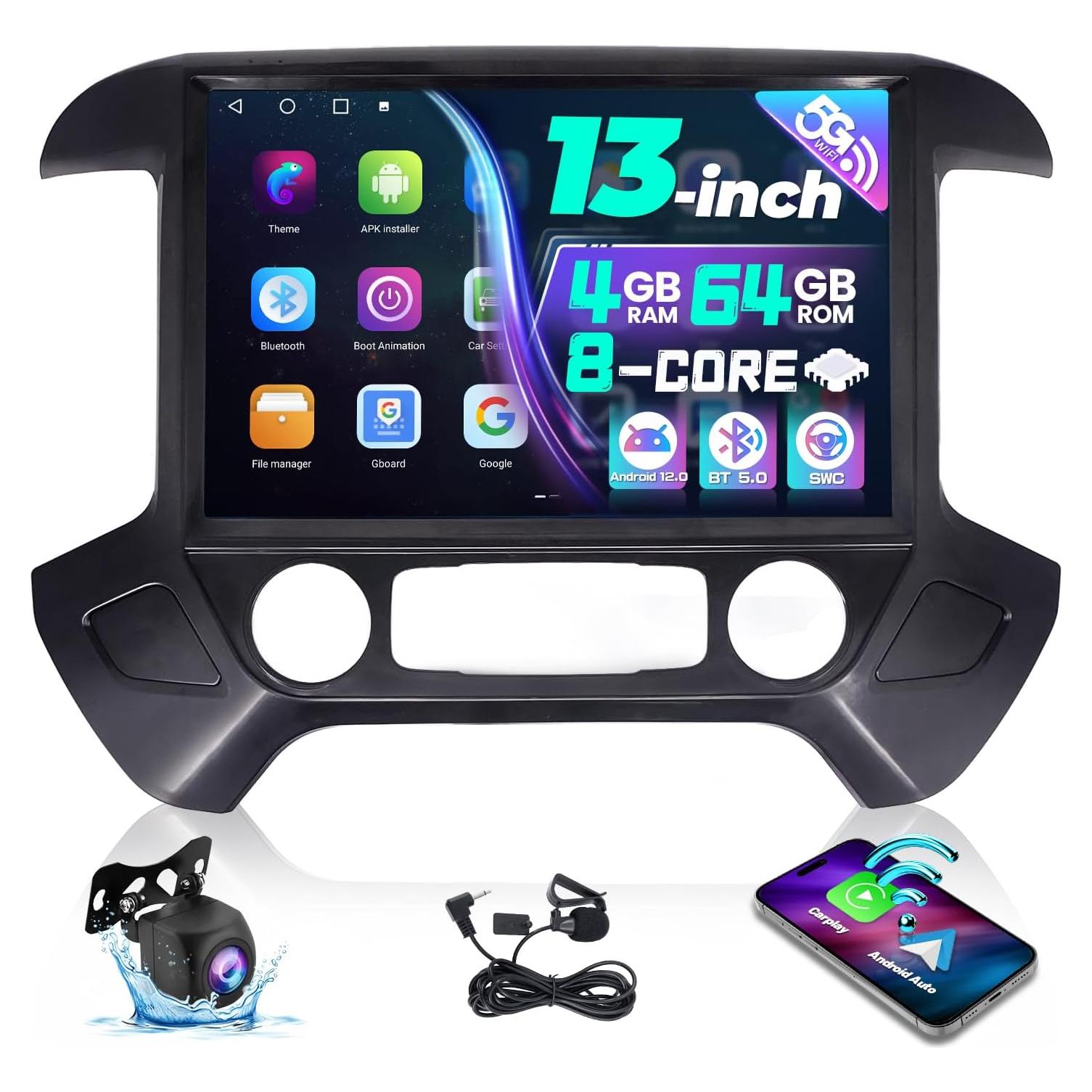 Radio de Coche 13.1" LASERTAIL para Chevy Silverado 2014-2018