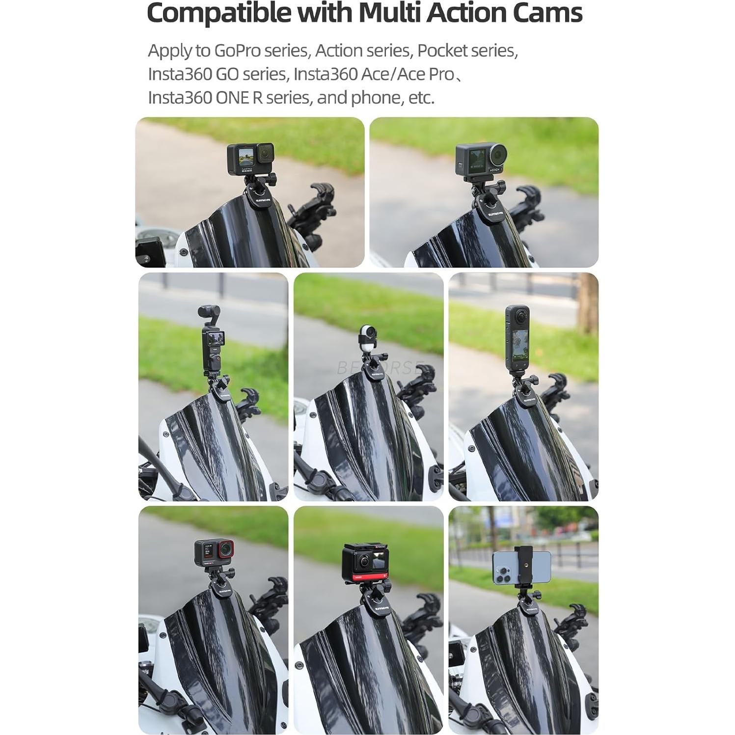 Soporte de Cámara para Motocicleta BEHORSE Ajustable