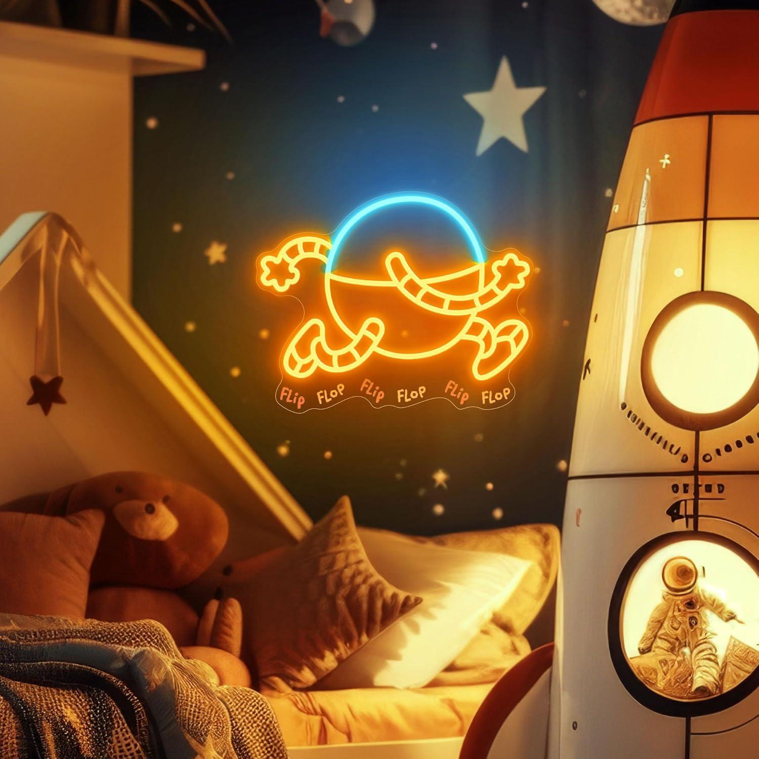 Luz de neón LED Dog Man 80-HD - Decoración de pared 35.6x28.4 cm