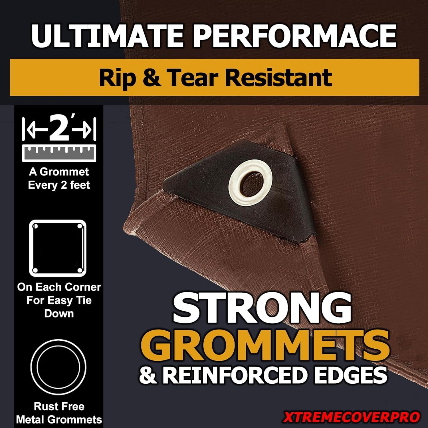 Lona Impermeable XTREMECOVERPRO 6x8 pies 20 Mil Resistente UV