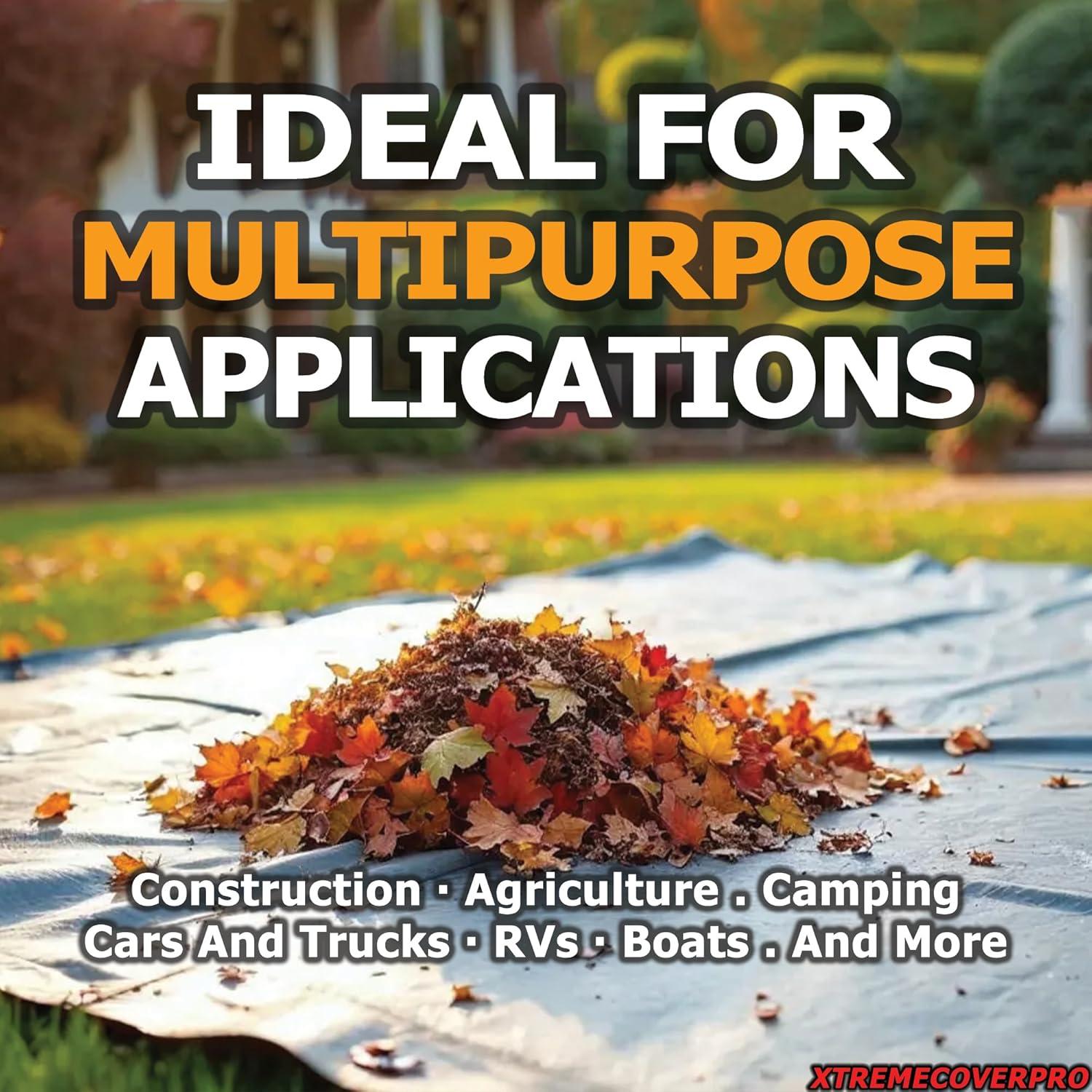 Lona Impermeable XTREMECOVERPRO 6x8 pies 20 Mil Resistente UV