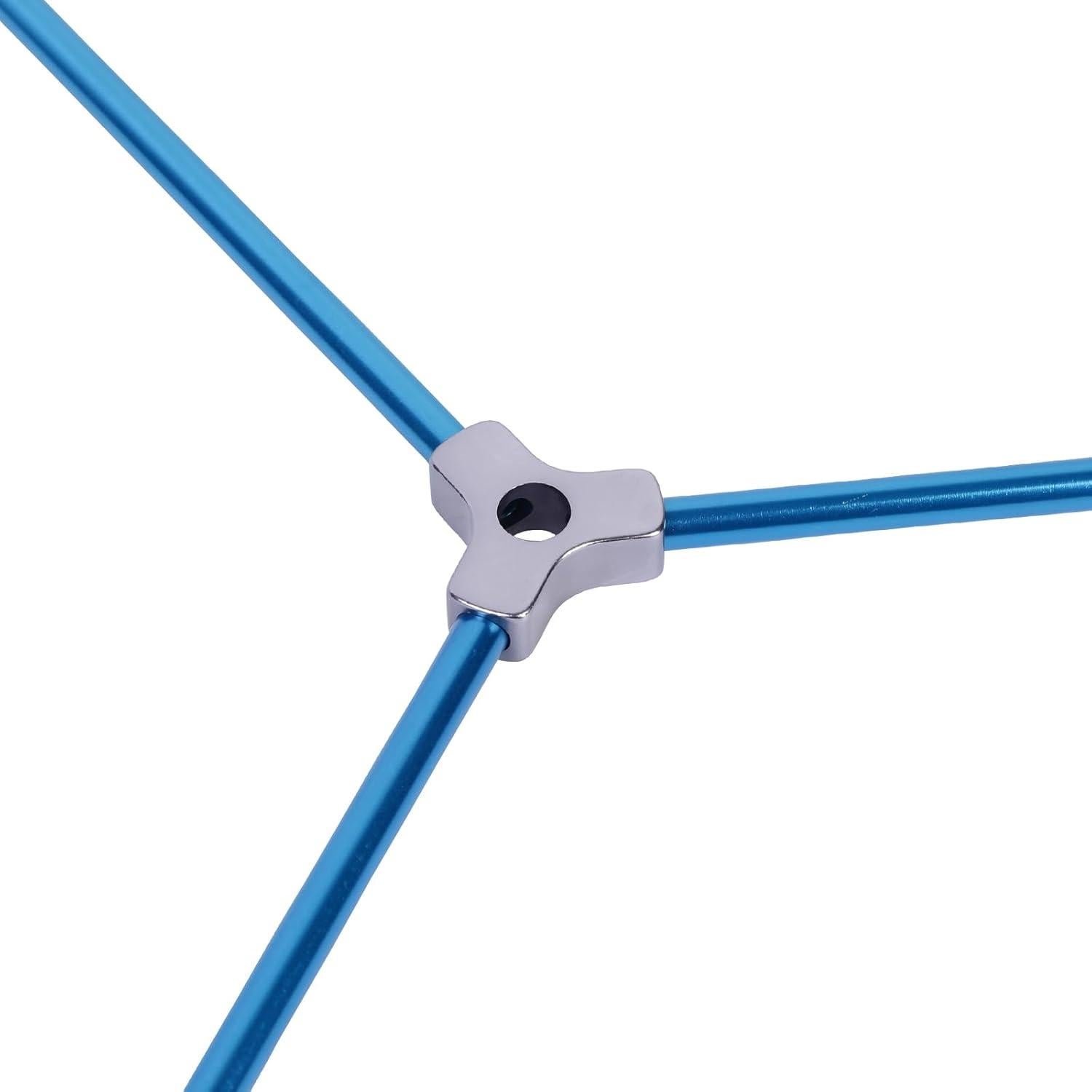 Conectores de Poste de Carpa 3 Vías BRILLIANCE4U Aluminio 7.9mm