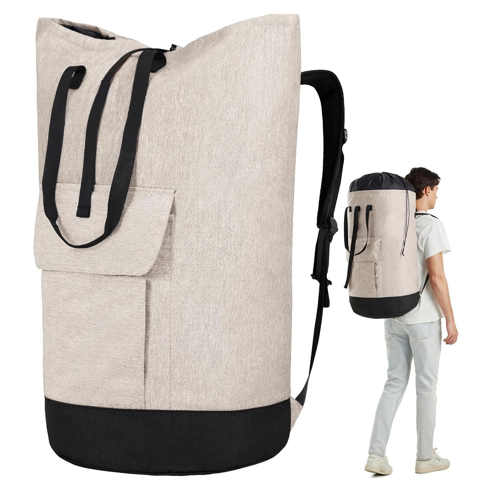 Bolsa de Lavandería Azhido Extra Grande 115L Beige
