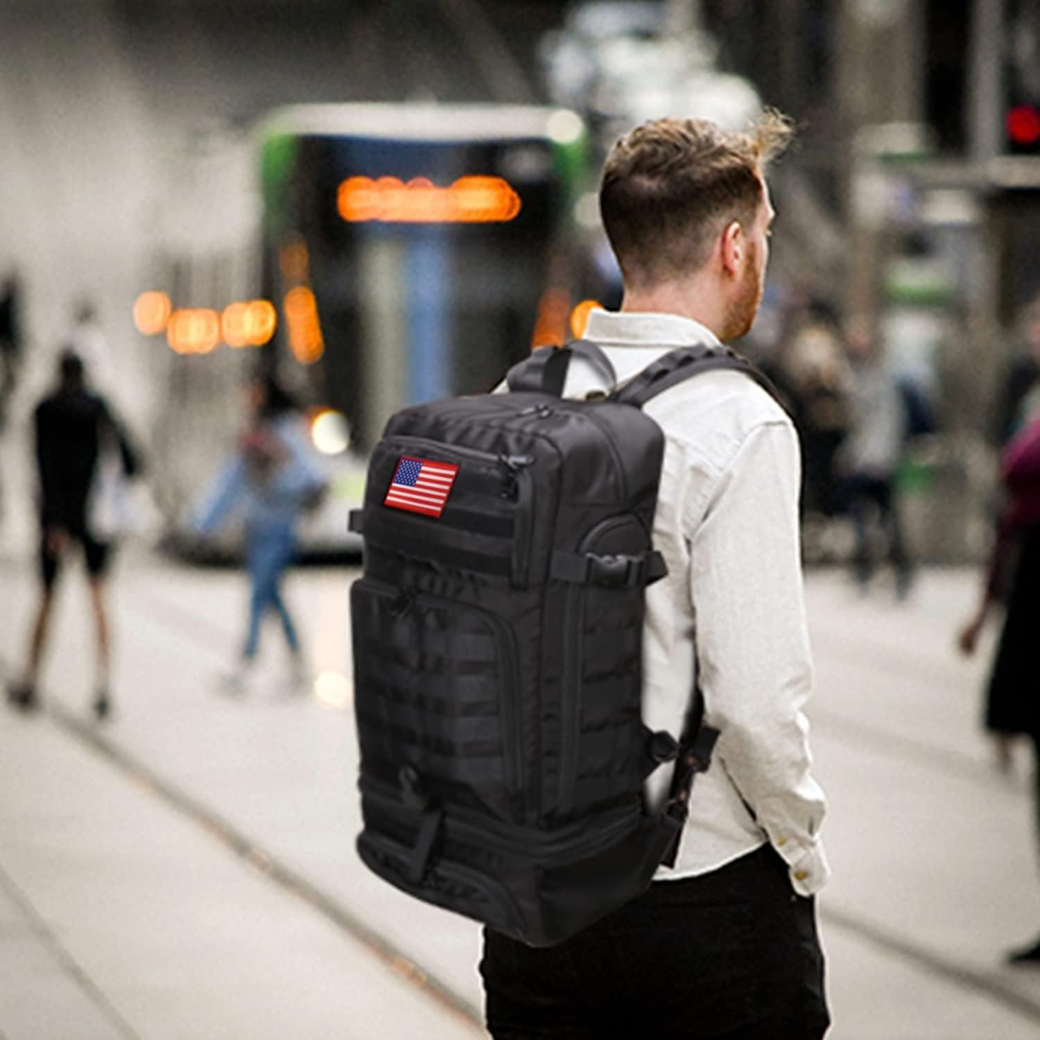 Mochila Táctica BERTASCHE para Laptop 15.6" Negra 35L