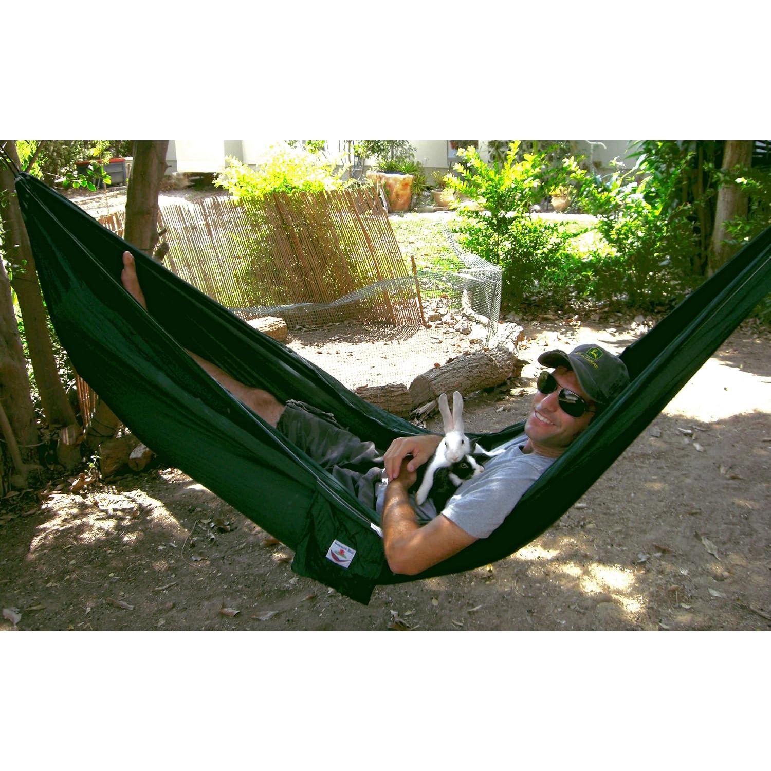 Hamaca Bliss Individual Verde - Camping 300x150 cm 160 kg