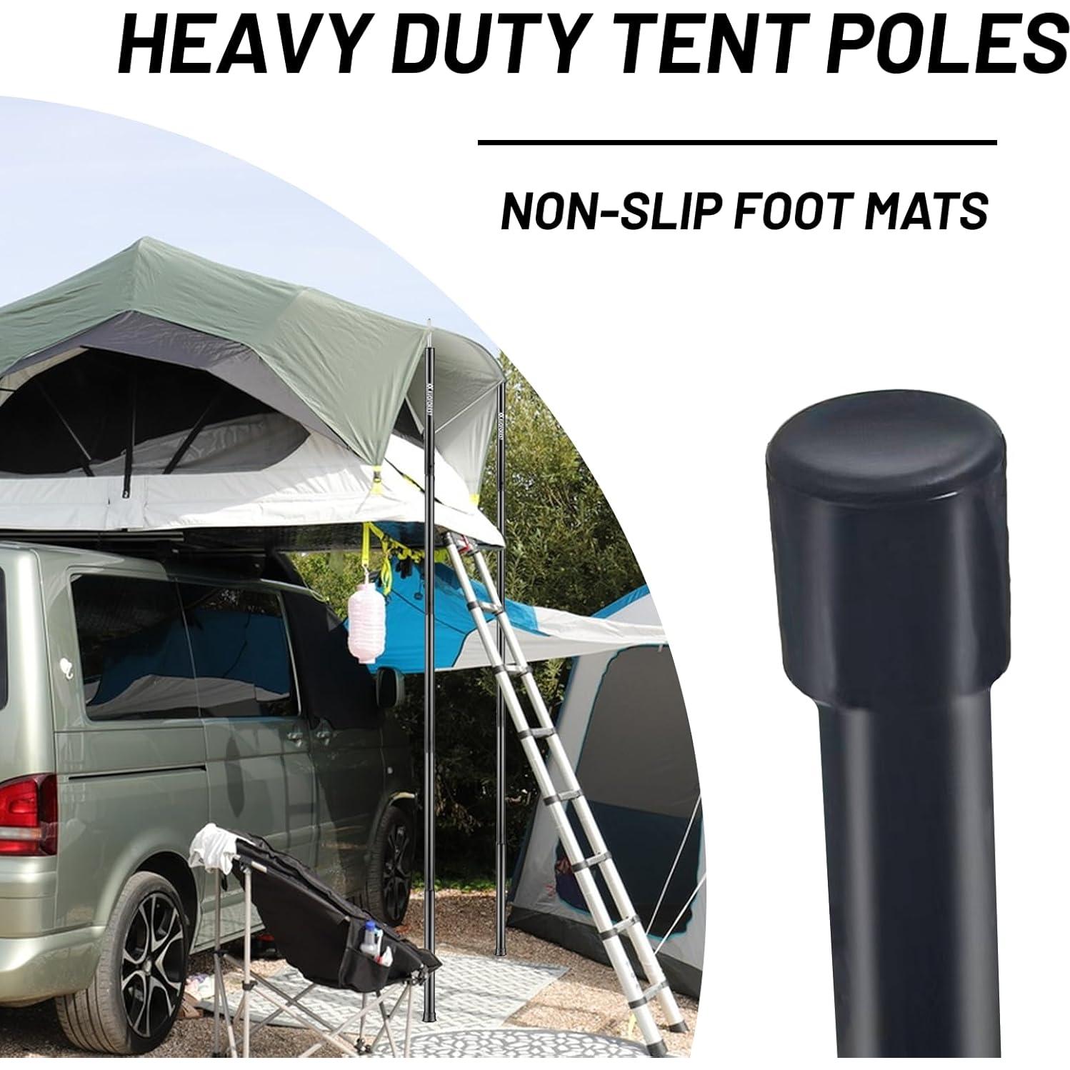 Postes de Tienda AVOFOREST 193cm Ajustables 2pcs Aluminio