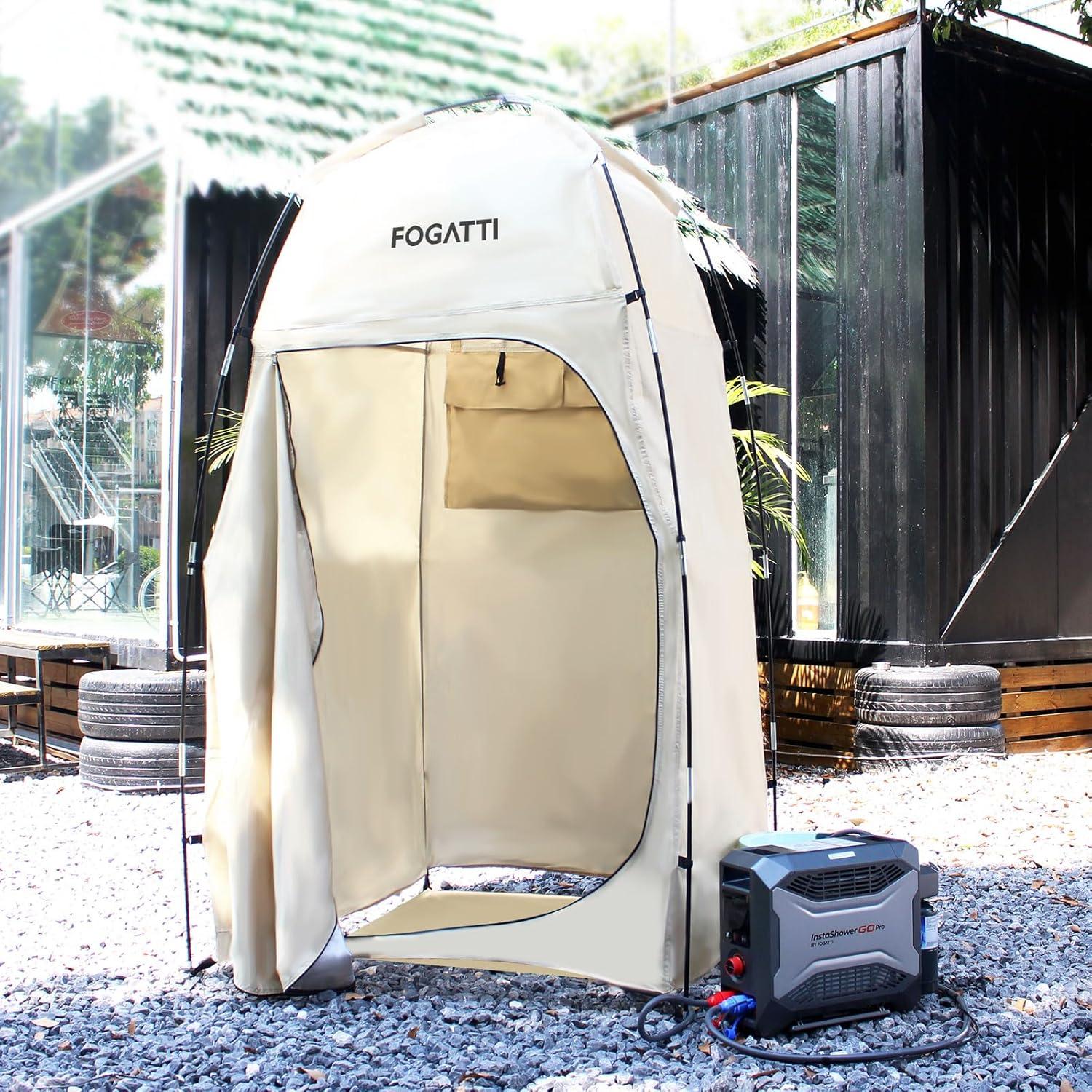 Carpa de Ducha Portátil FOGATTI 2.1m Impermeable para Camping