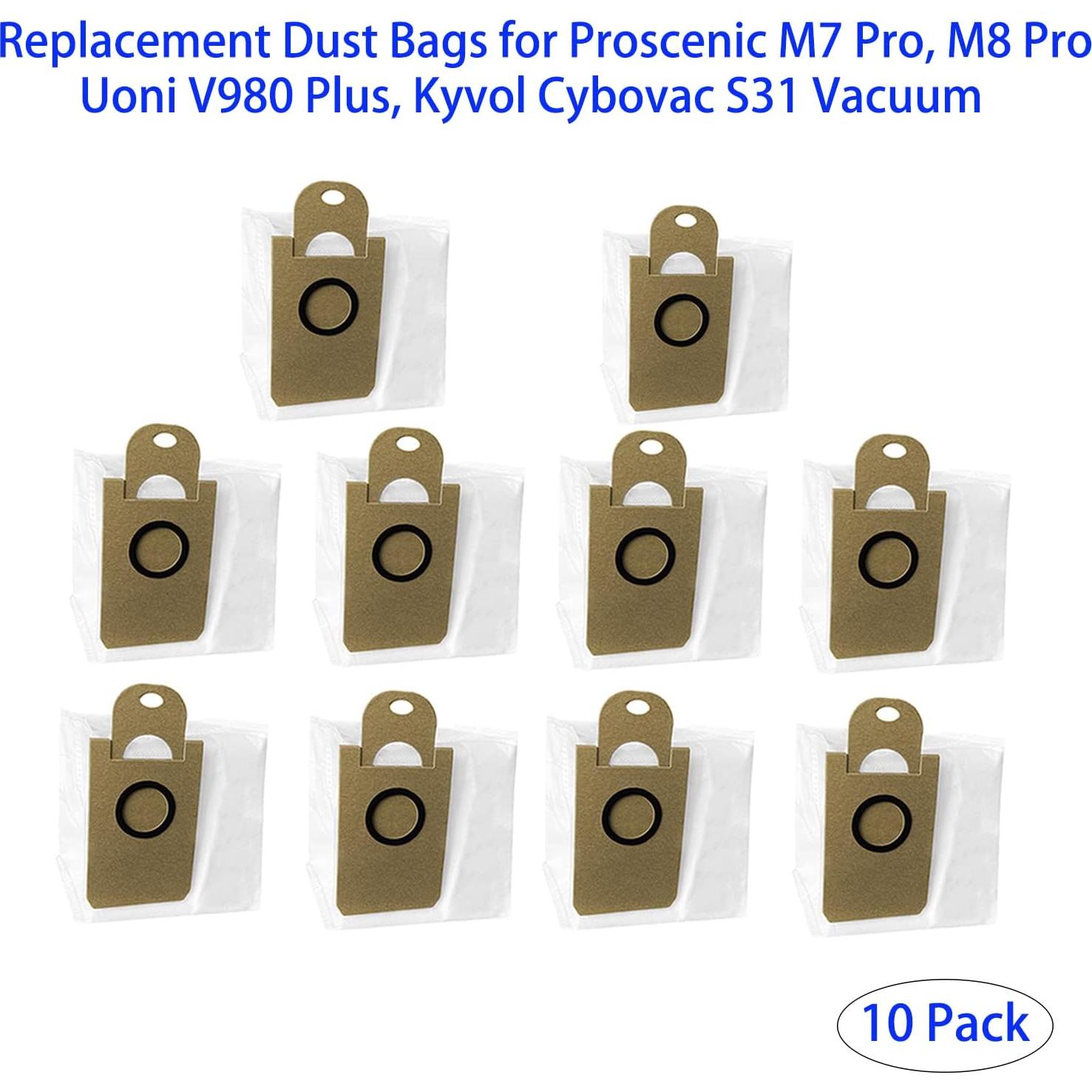 10 Bolsas de Repuesto ZENGYI para Aspiradoras Robot