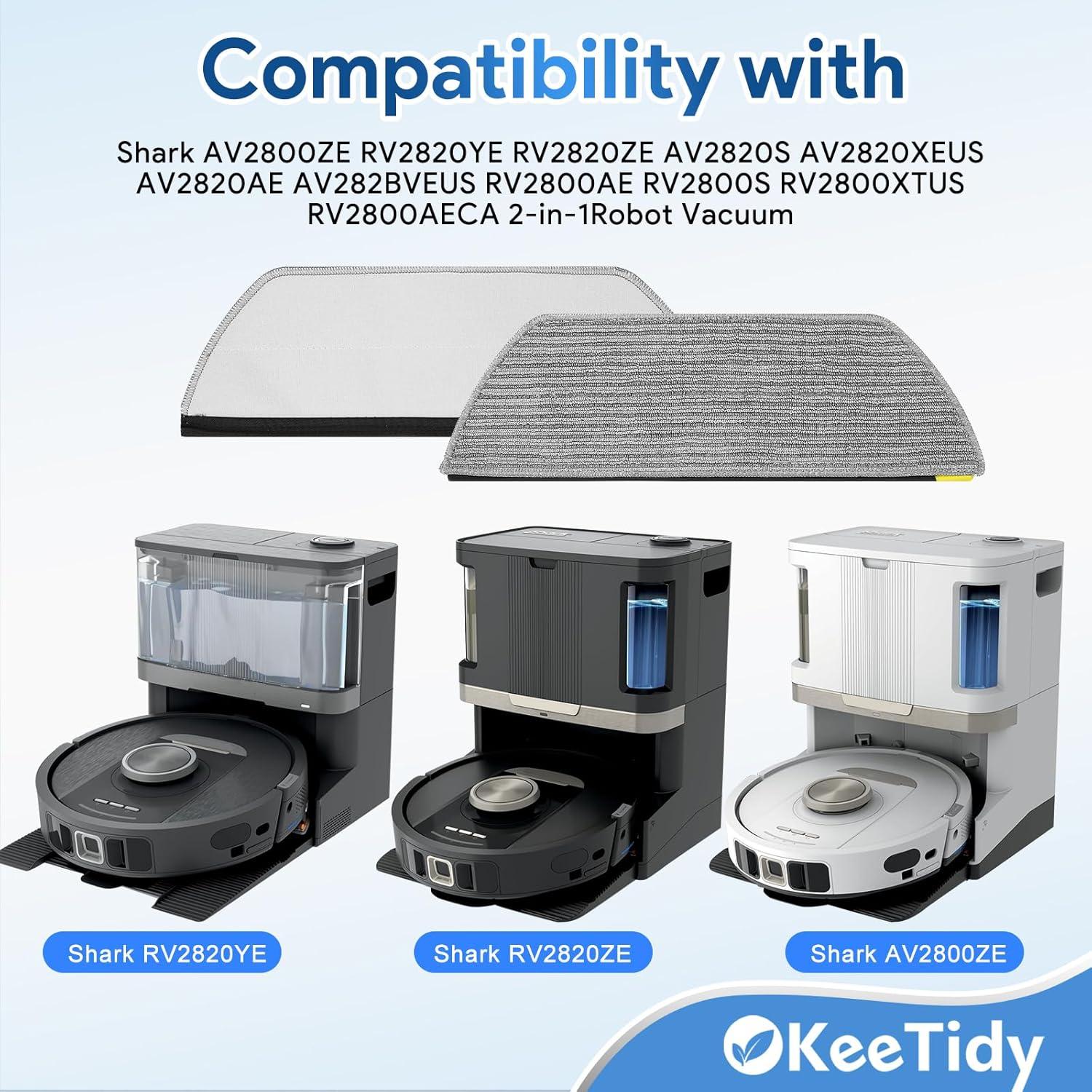 12 Almohadillas de Mopa Microfibra KeeTidy para Shark RV2820