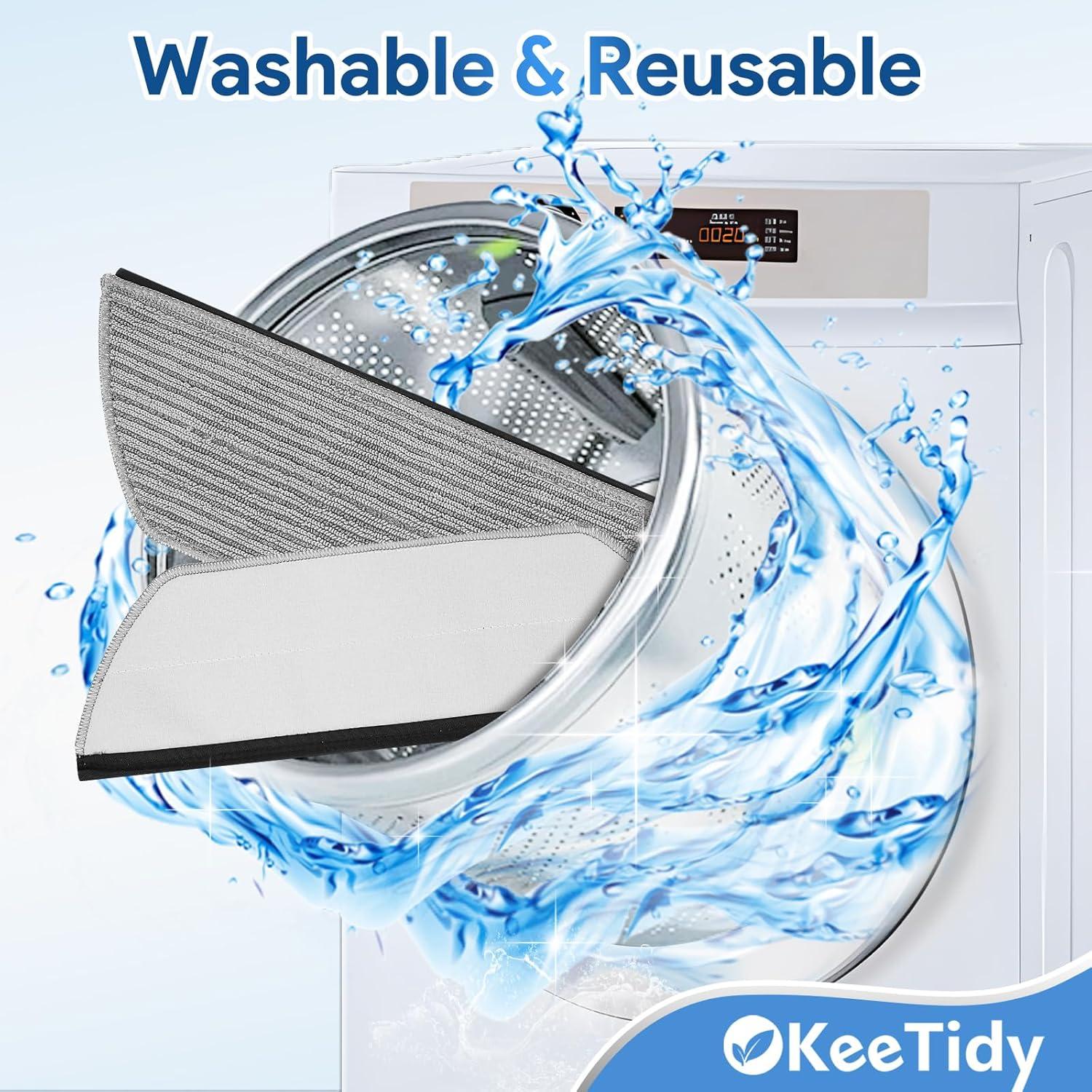 12 Almohadillas de Mopa Microfibra KeeTidy para Shark RV2820