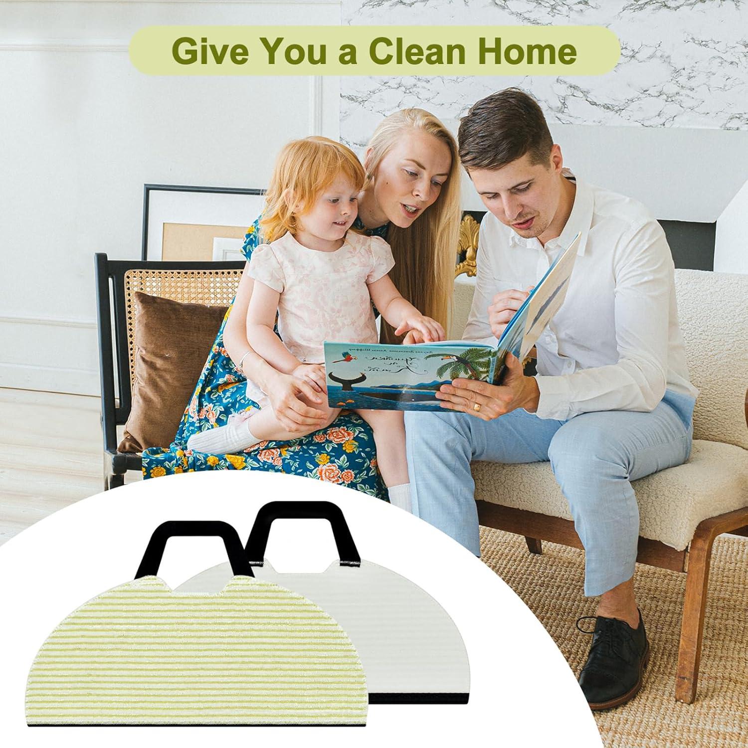 Paquete de 6 almohadillas de microfibra Aiyiried para Shark RV2610WA