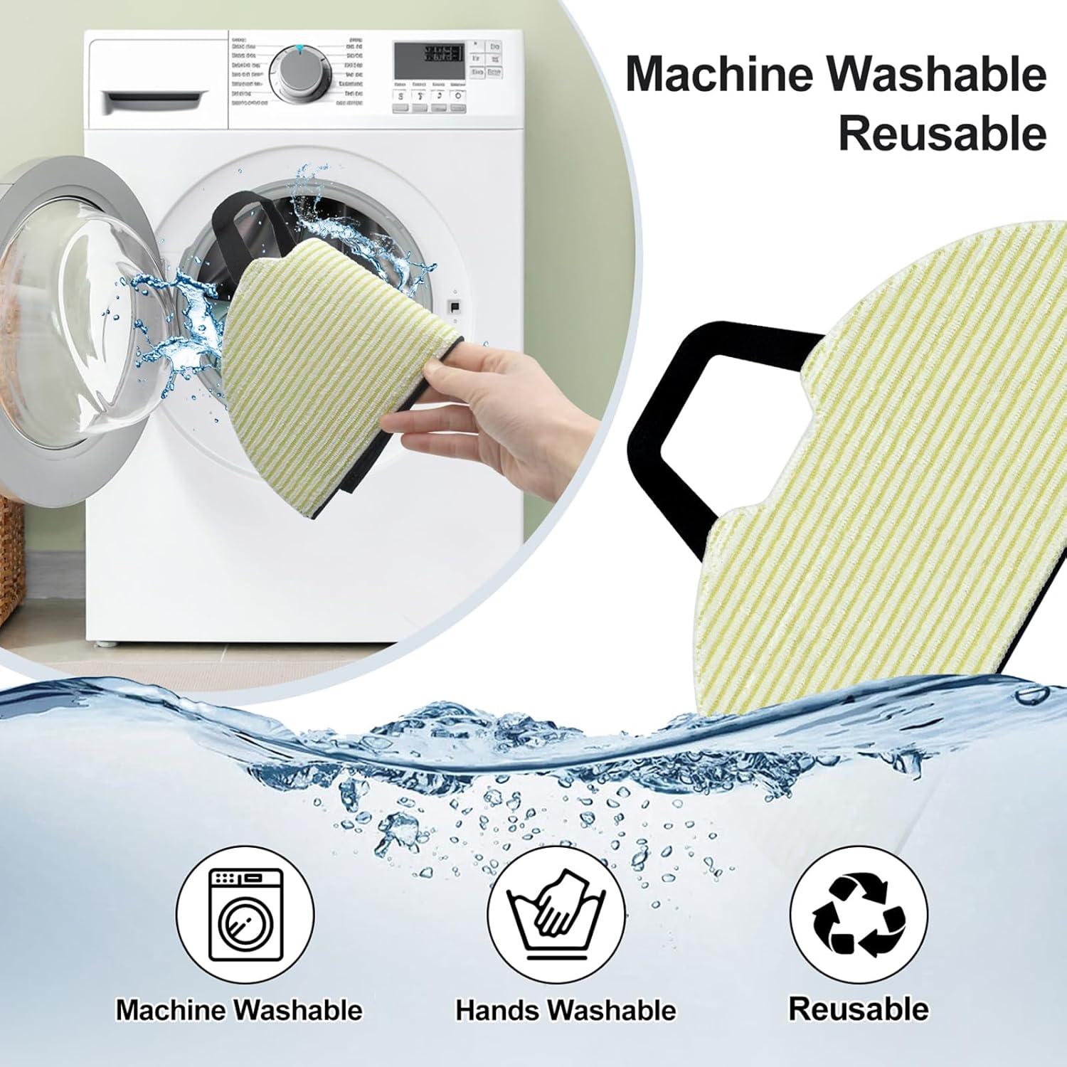 Paquete de 6 almohadillas de microfibra Aiyiried para Shark RV2610WA