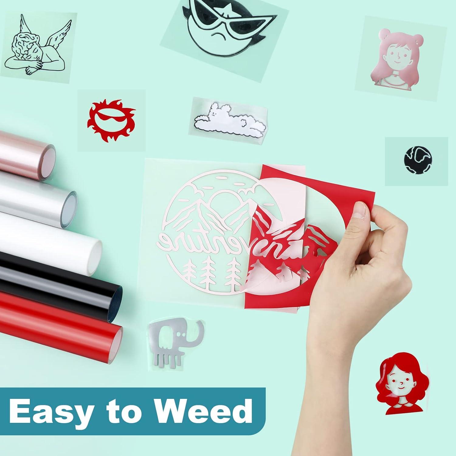 Vinilo de Transferencia de Calor HTVRONT 30.48x0.91m Negro PU