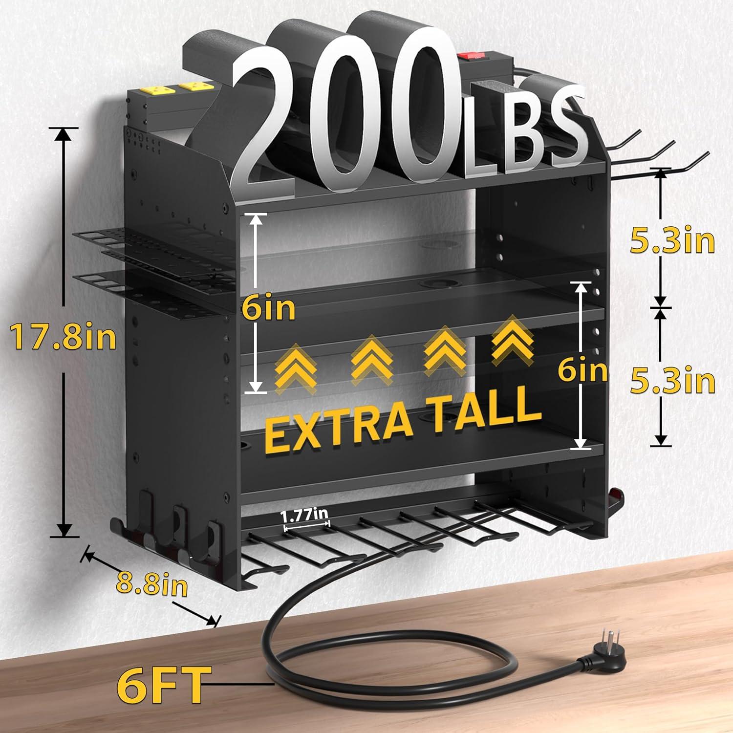 Organizador de Herramientas de Pared CFMASTER 4 Capas con Carga